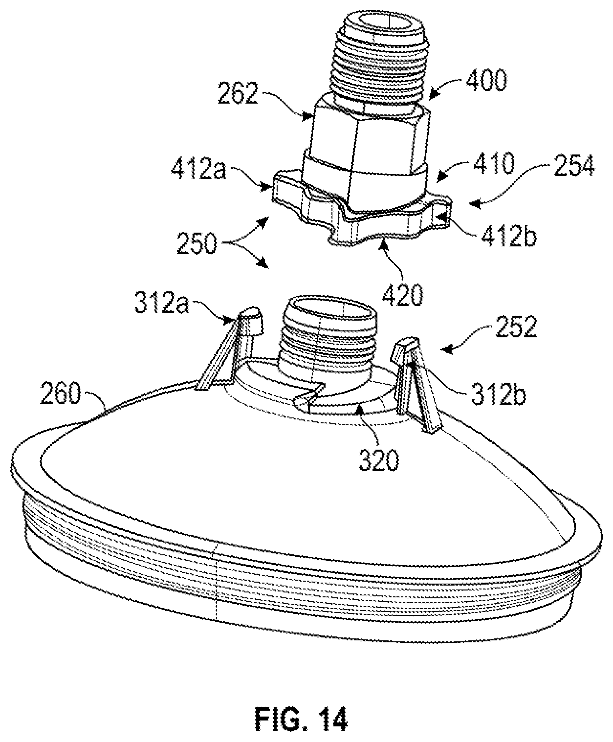 Patent US12508611 Figure 16 – Connector system for hand-held spray guns