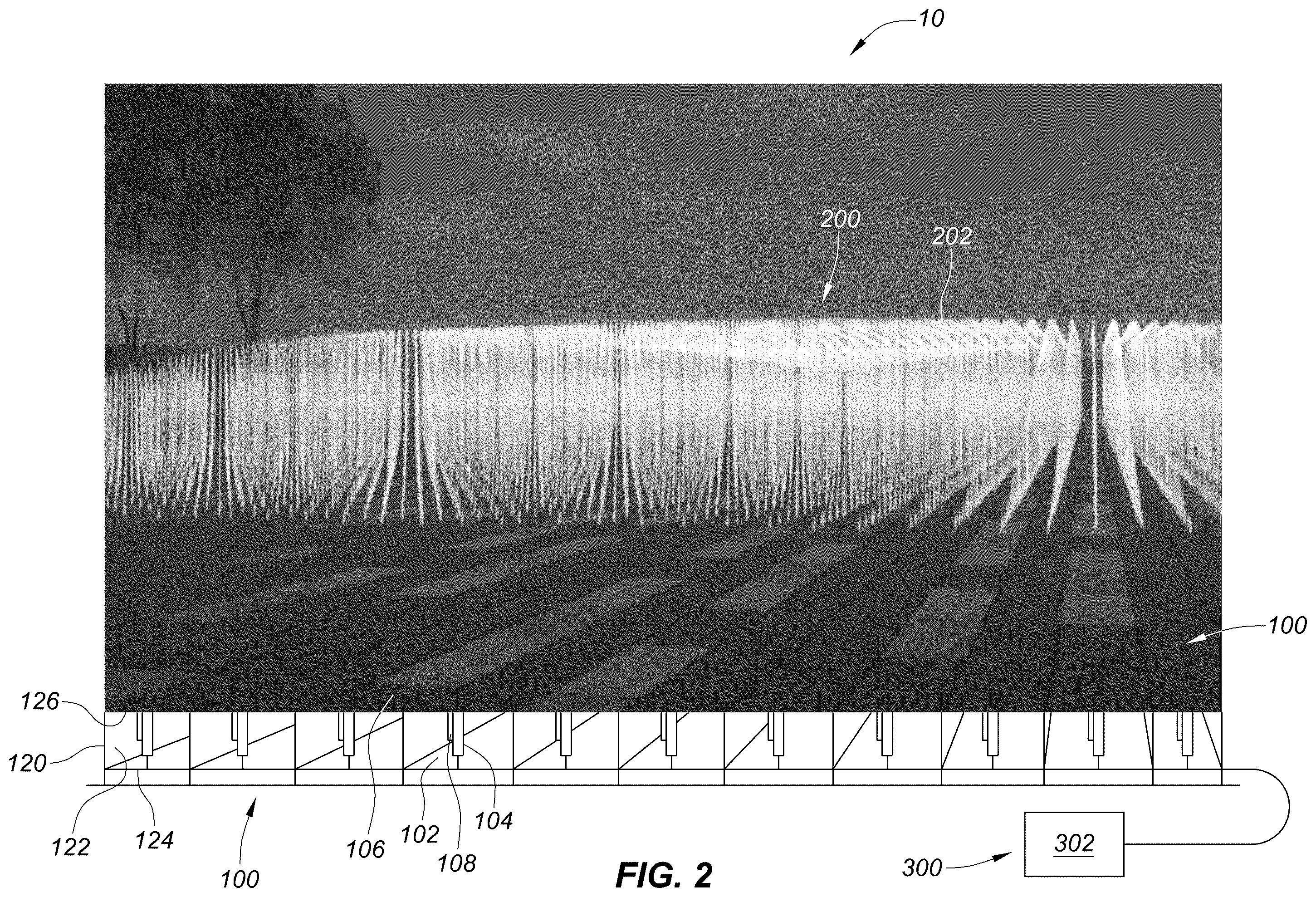 Patent US12508614 Figure 4 – Pixelated water display and design tools therefor