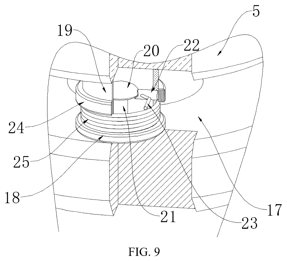 Patent US12508616 Figure 5 – Mobile phone case with white printing area and printing device for same