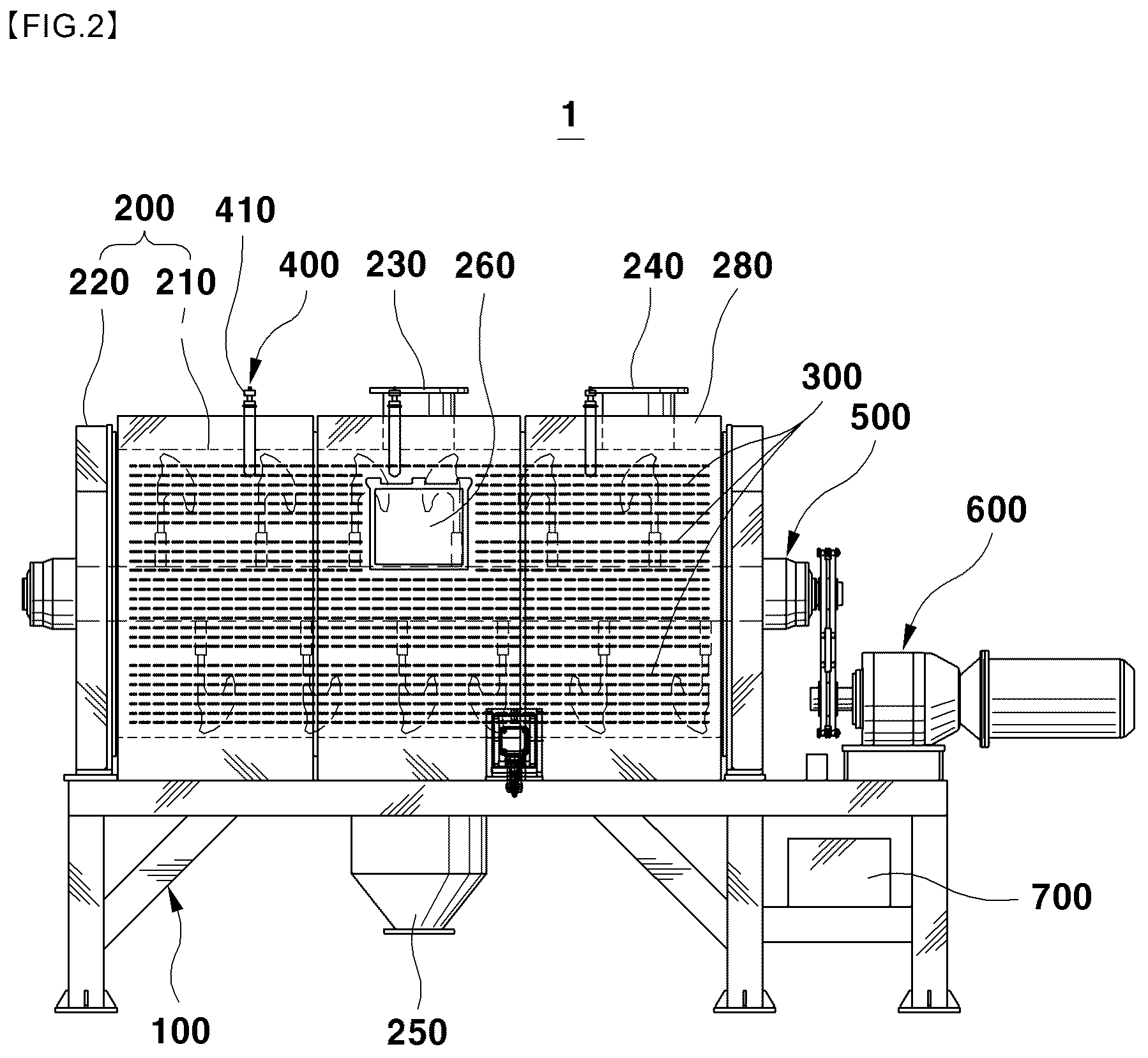 Patent US12508619 Figure 2 – Cathode material integrated processing device