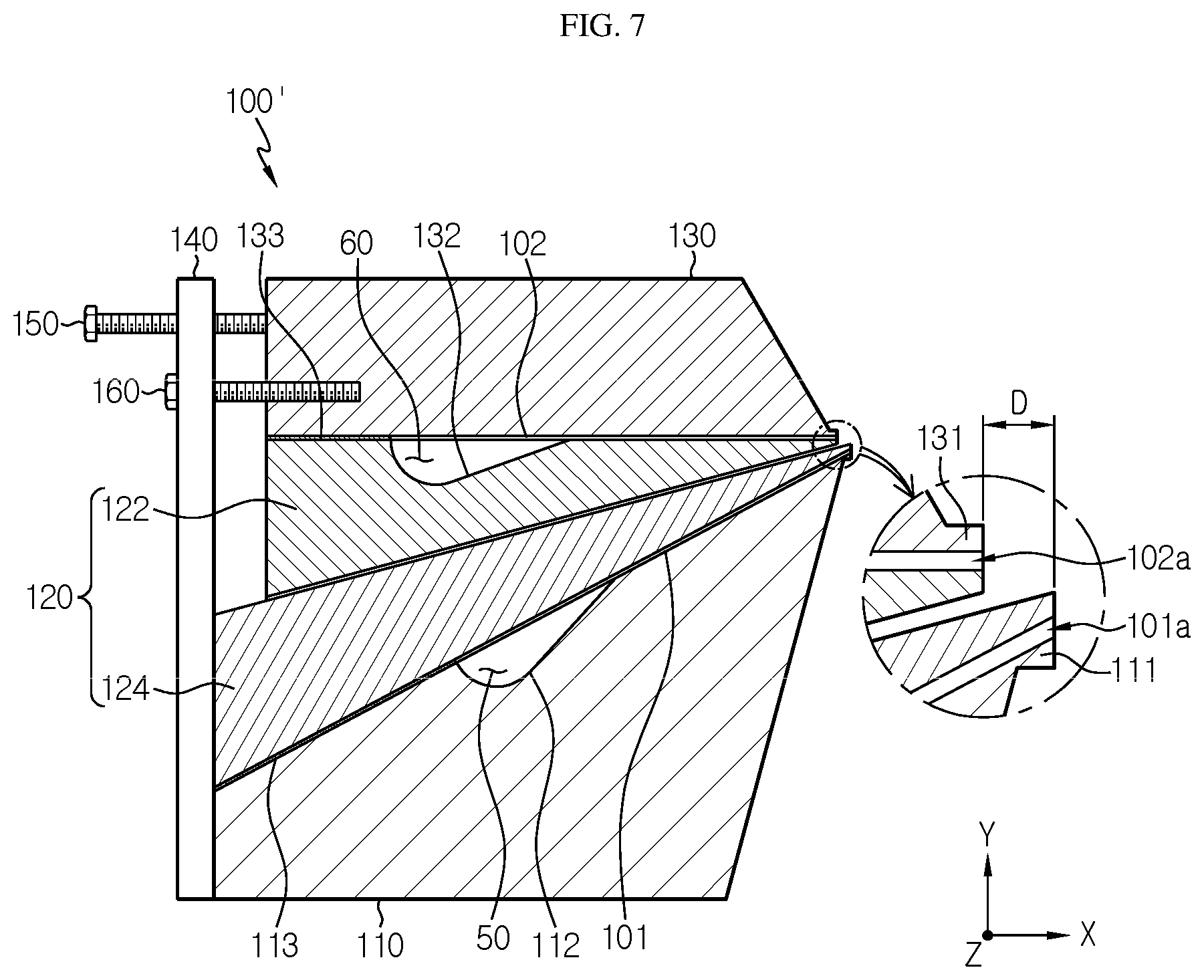 Patent US12508621 Figure 7 – Dual slot die coater