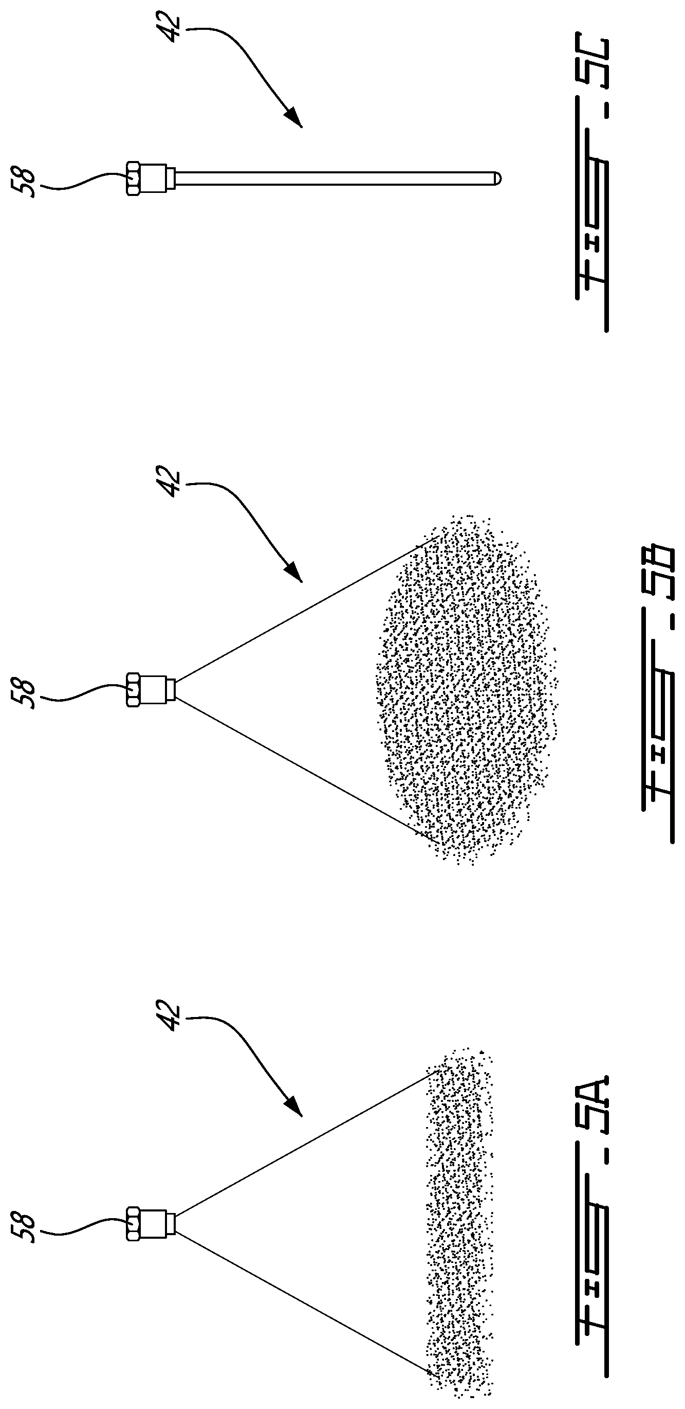 Patent US12508622 Figure 5 – Internal surface treatment device for hollow engine shaft and the like