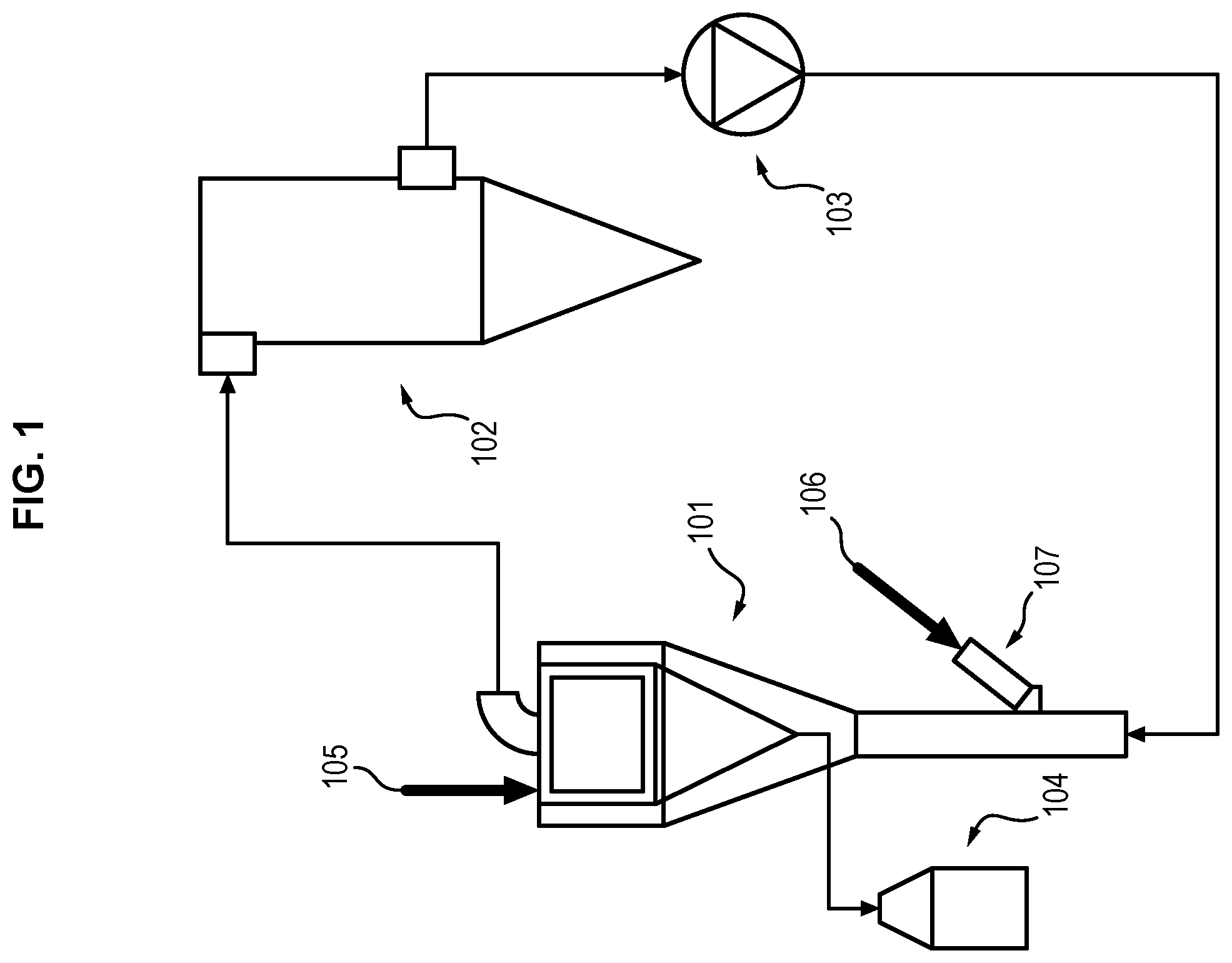 Patent US12508627 Figure 1 – Particle separation device for additive manufacture and additive manufacturing apparatus