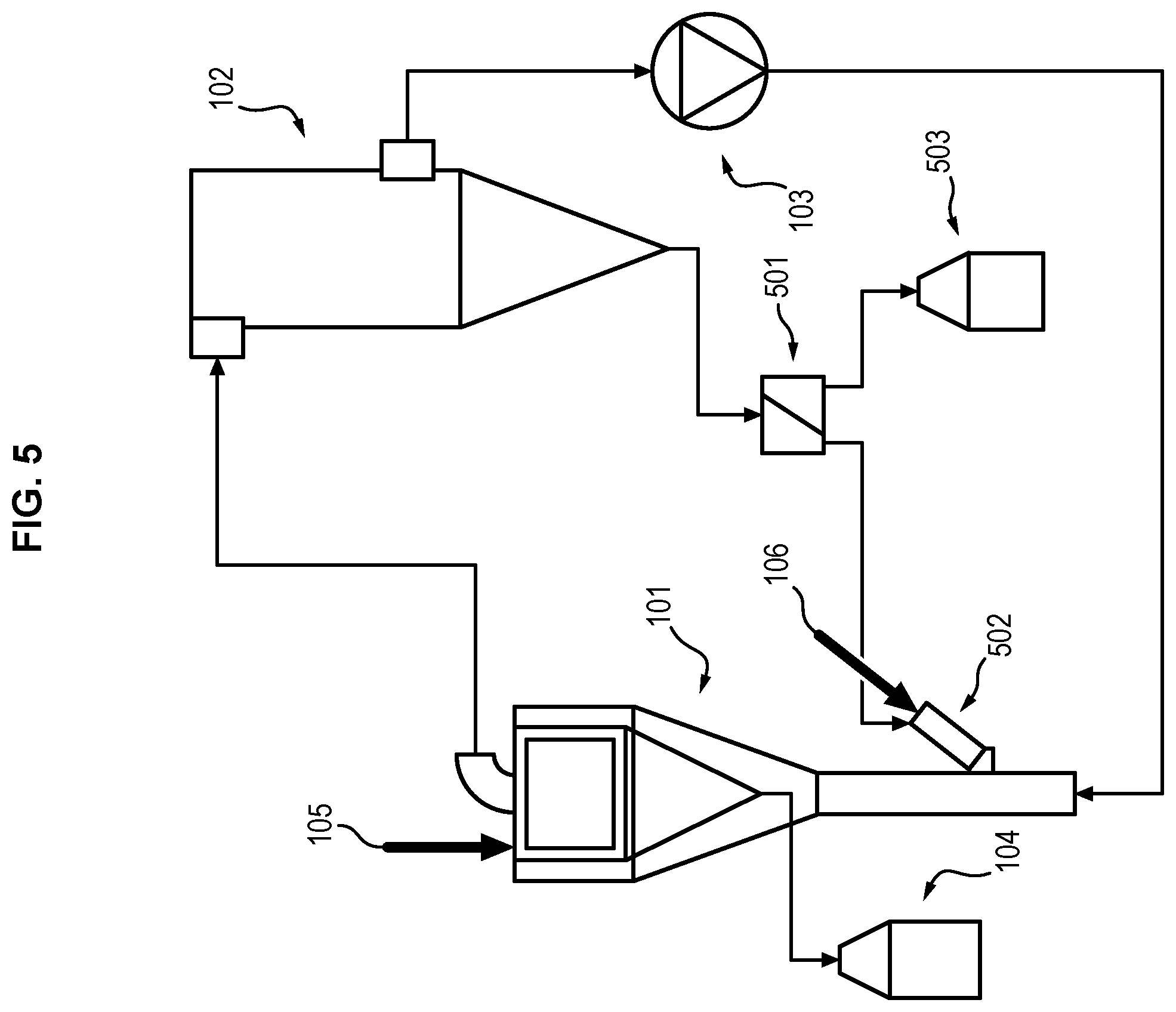 Patent US12508627 Figure 5 – Particle separation device for additive manufacture and additive manufacturing apparatus