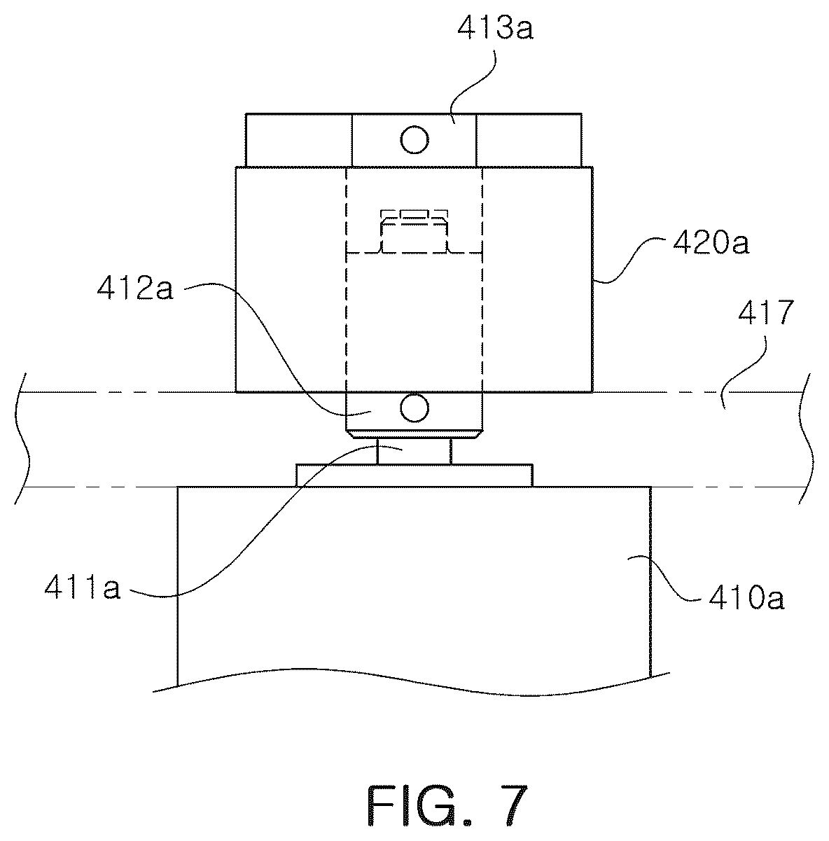 Patent US12508633 Figure 7 – Moving assembly for recovery guard and substrate processing apparatus