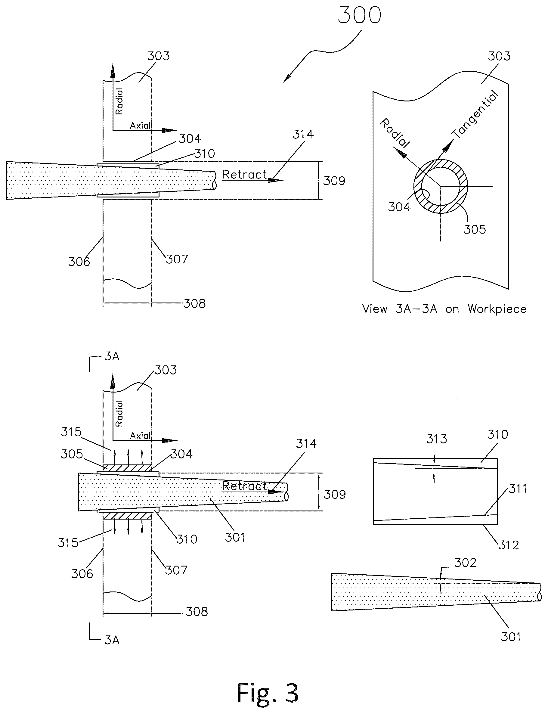 Patent US12508637 Figure 3 – Coldwork holes with seamless sleeve and uniform expansion