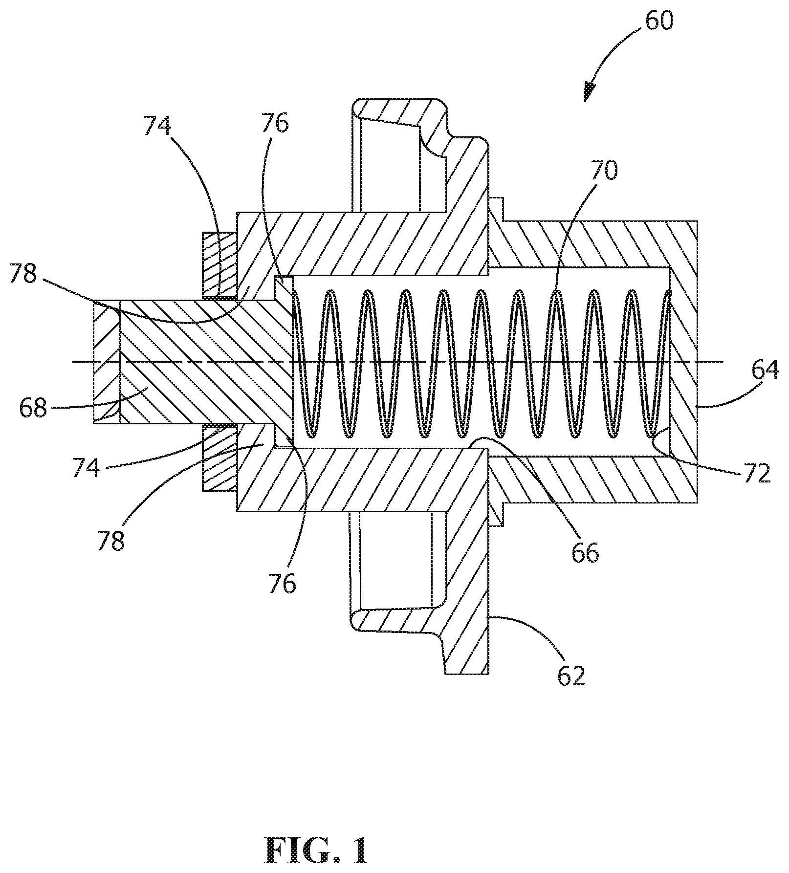 Patent US12508640 Figure 1 – Self-lubricating connector