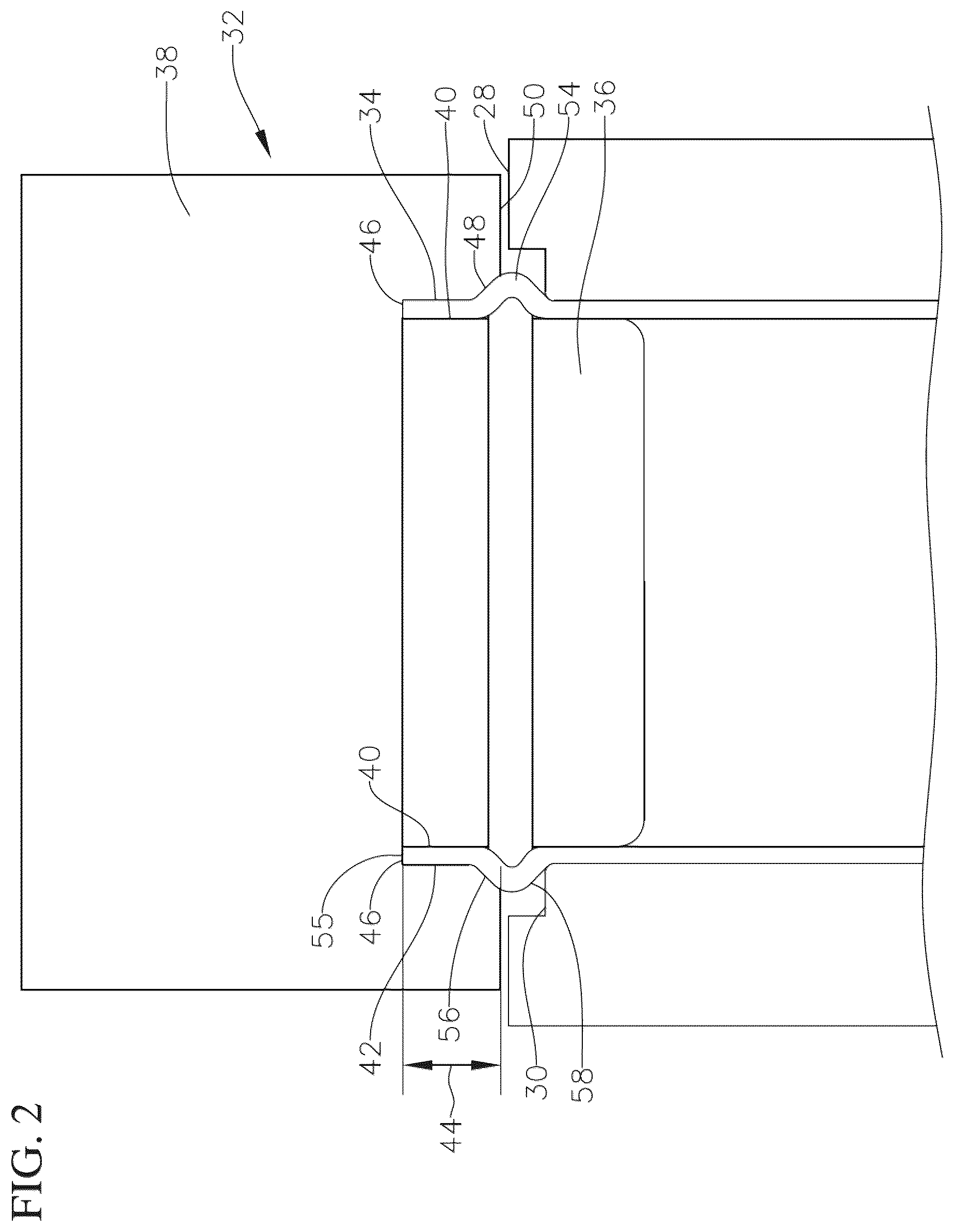Patent US12508642 Figure 2 – Tubular member flange attachment and methods of attaching a flange to a tubular member