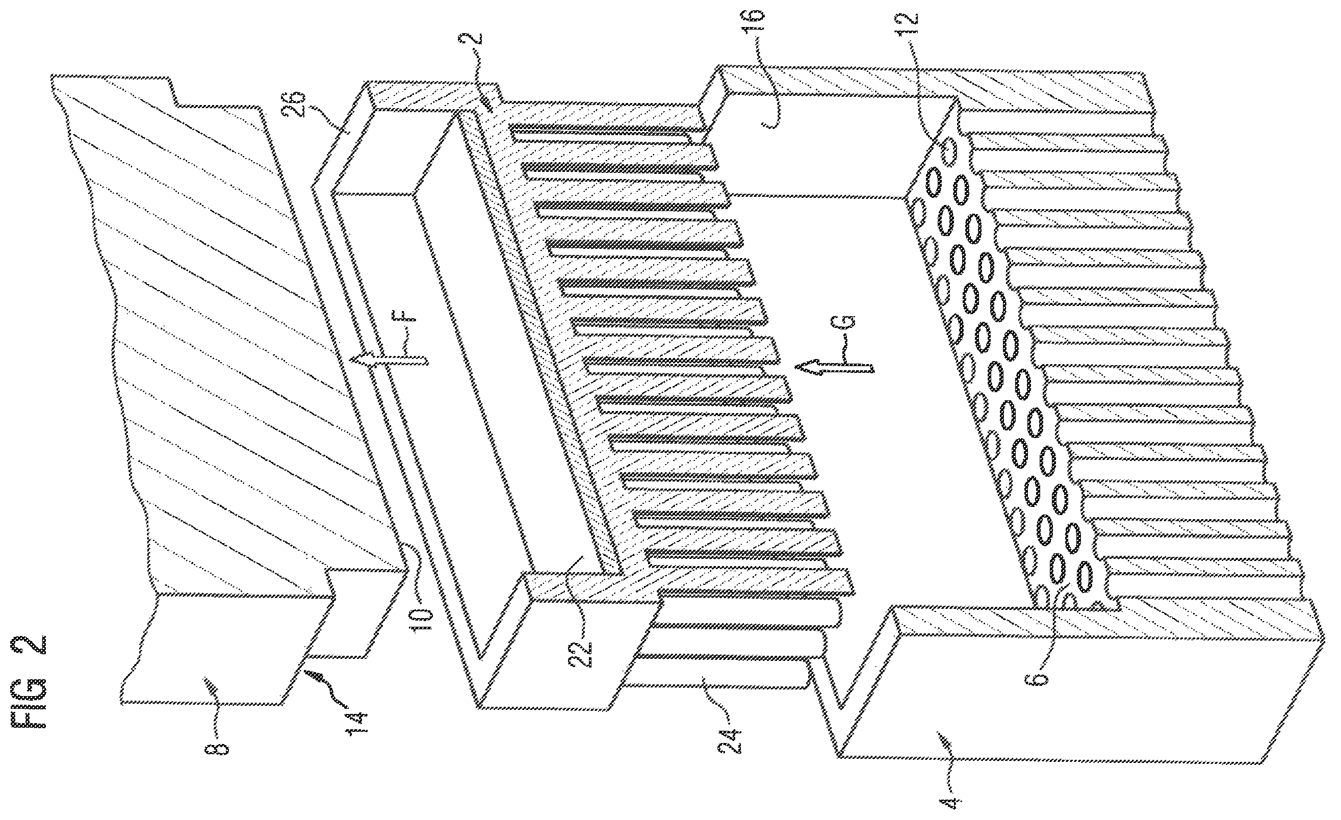 Patent US12508643 Figure 2 – Method for producing a heat sink having fins and a peripheral side wall