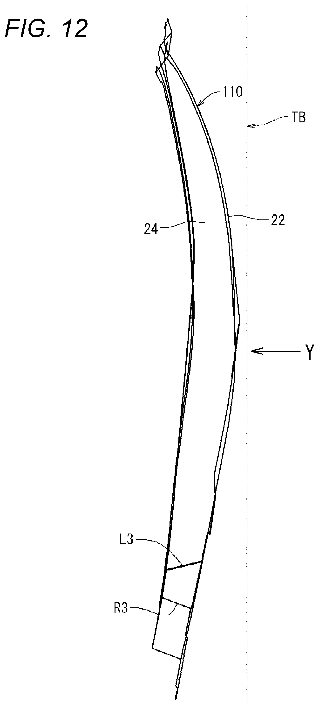 Patent US12508644 Figure 10 – Vehicle center pillar member and method for manufacturing same