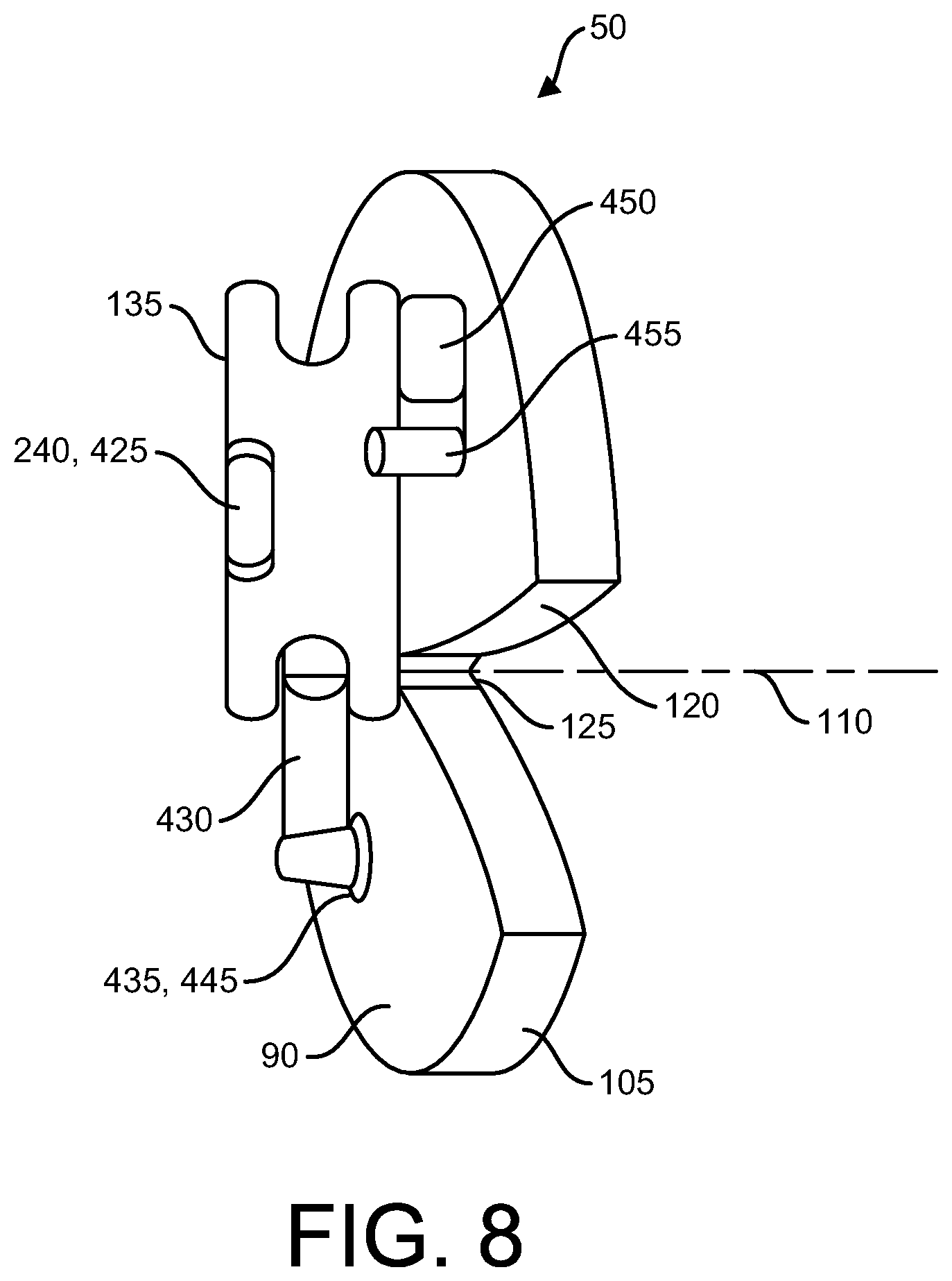 Patent US12508645 Figure 8 – Article bender apparatus