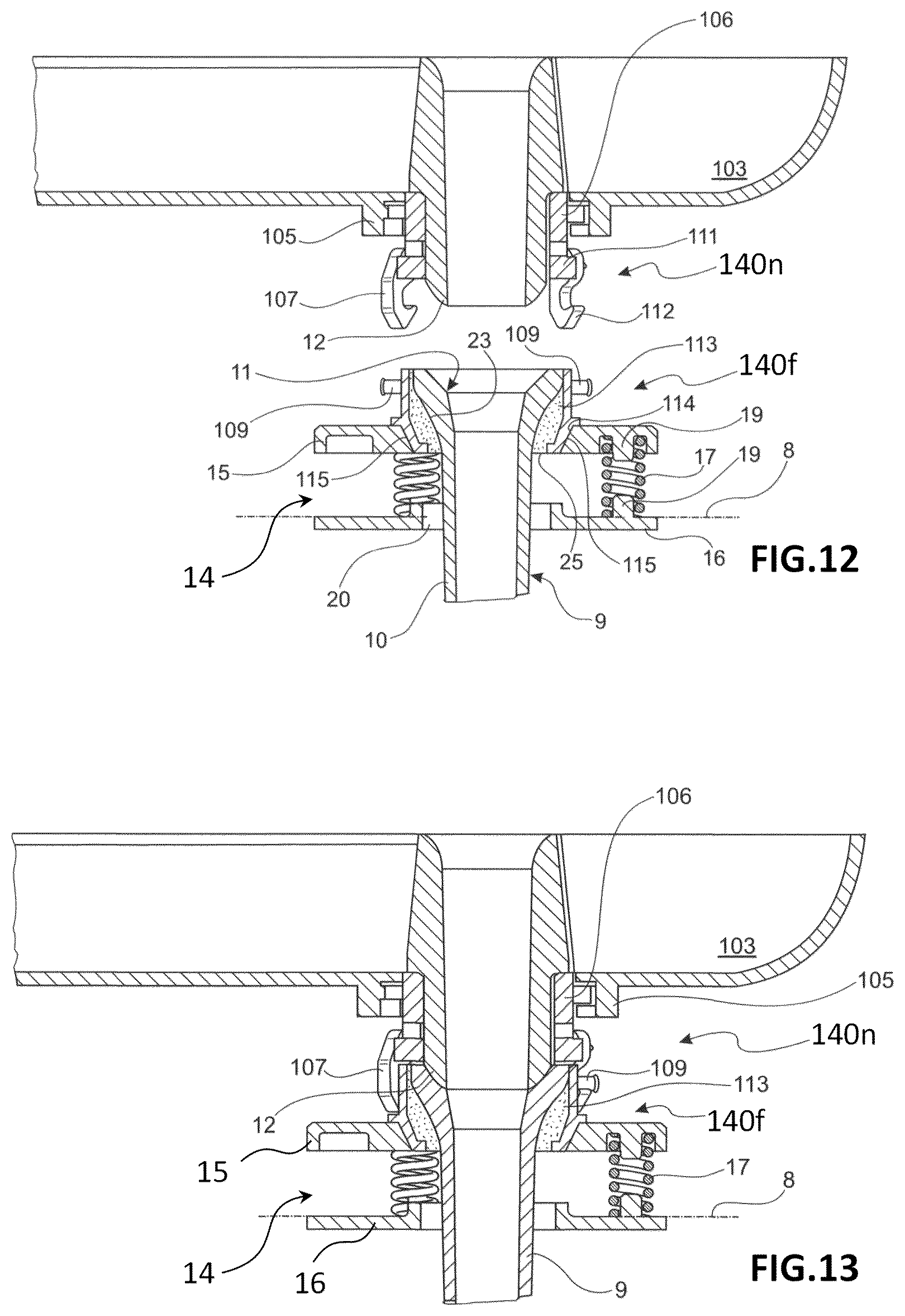 Patent US12508646 Figure 9 – Mould for casting molten metal comprising a coupling mechanism for a shroud, casting installation for casting a molten metal and method for casting a molten metal