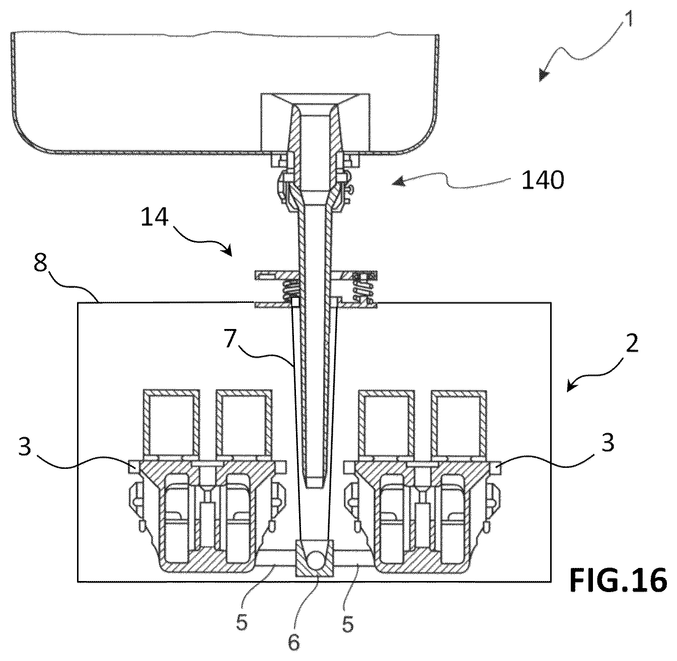 Patent US12508646 Figure 11 – Mould for casting molten metal comprising a coupling mechanism for a shroud, casting installation for casting a molten metal and method for casting a molten metal