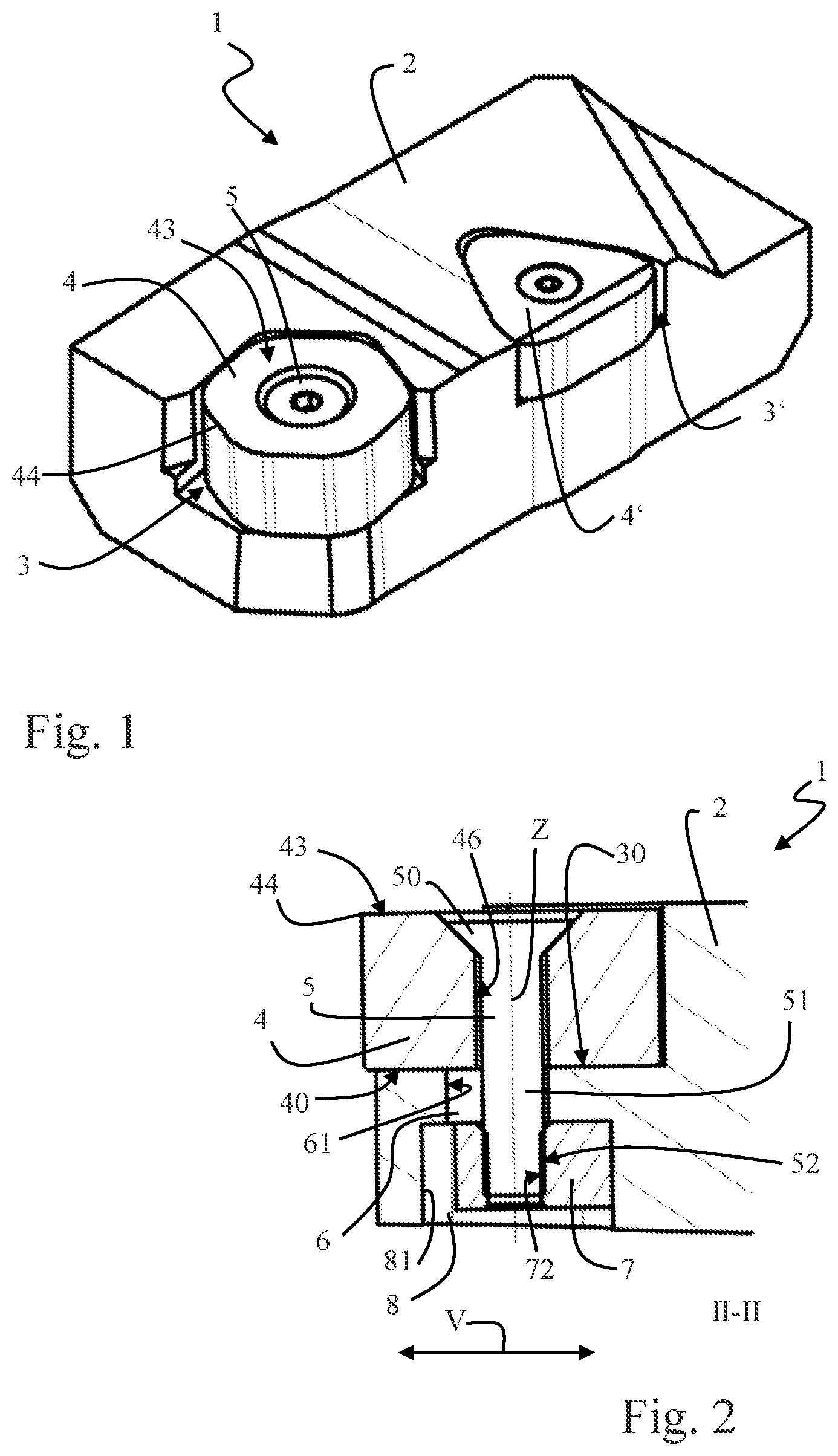 Patent US12508656 — Machining tool and method for indexing a cutting insert — Figure 1