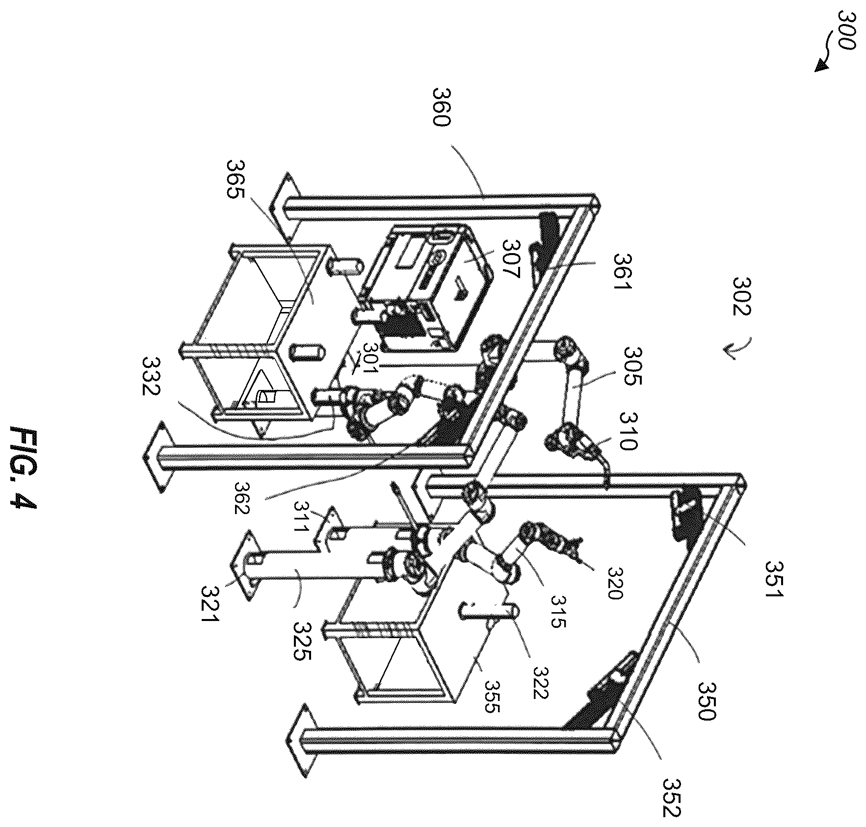 Patent US12508665 Figure 4 – Autonomous assembly robots