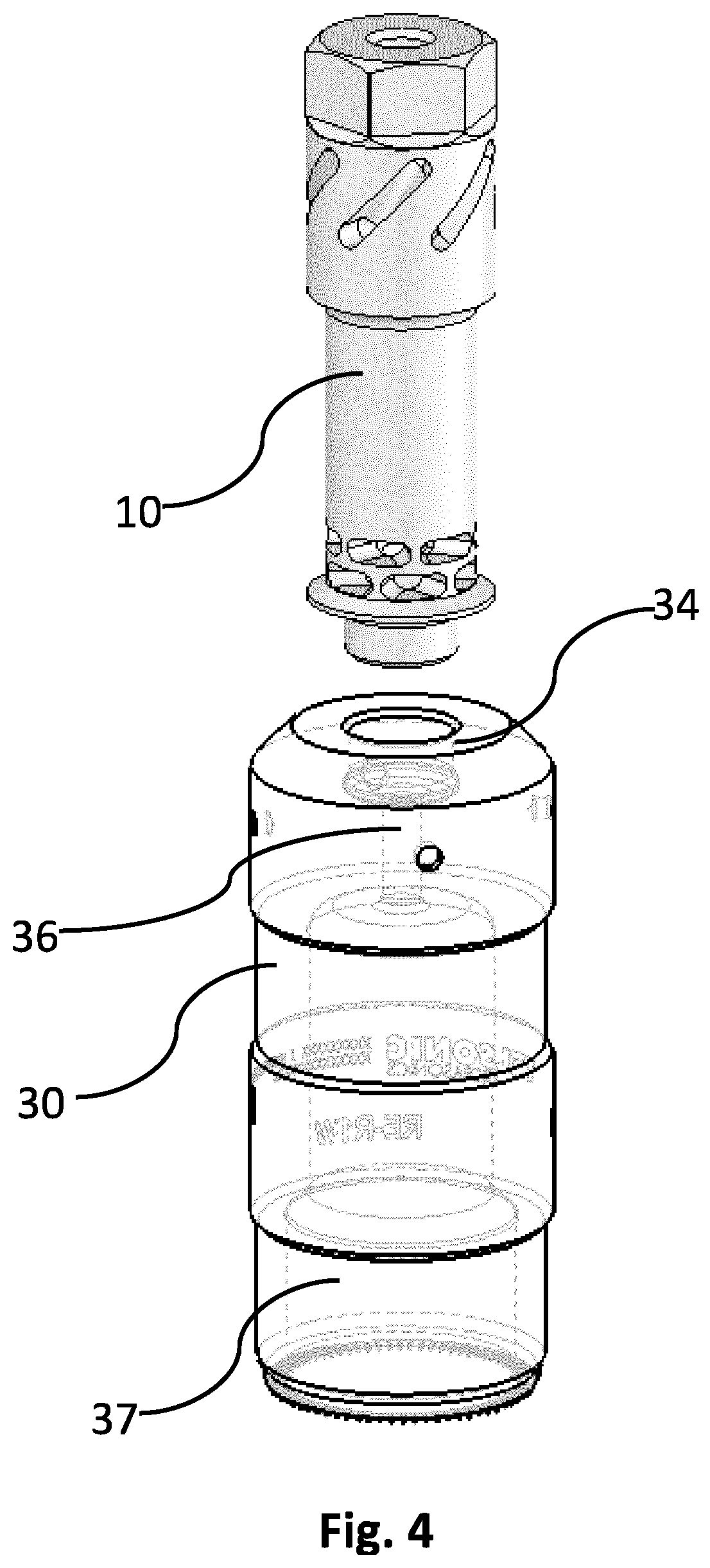 Patent US12508666 Figure 4 – Ultrasonic booster and device for processing workpieces