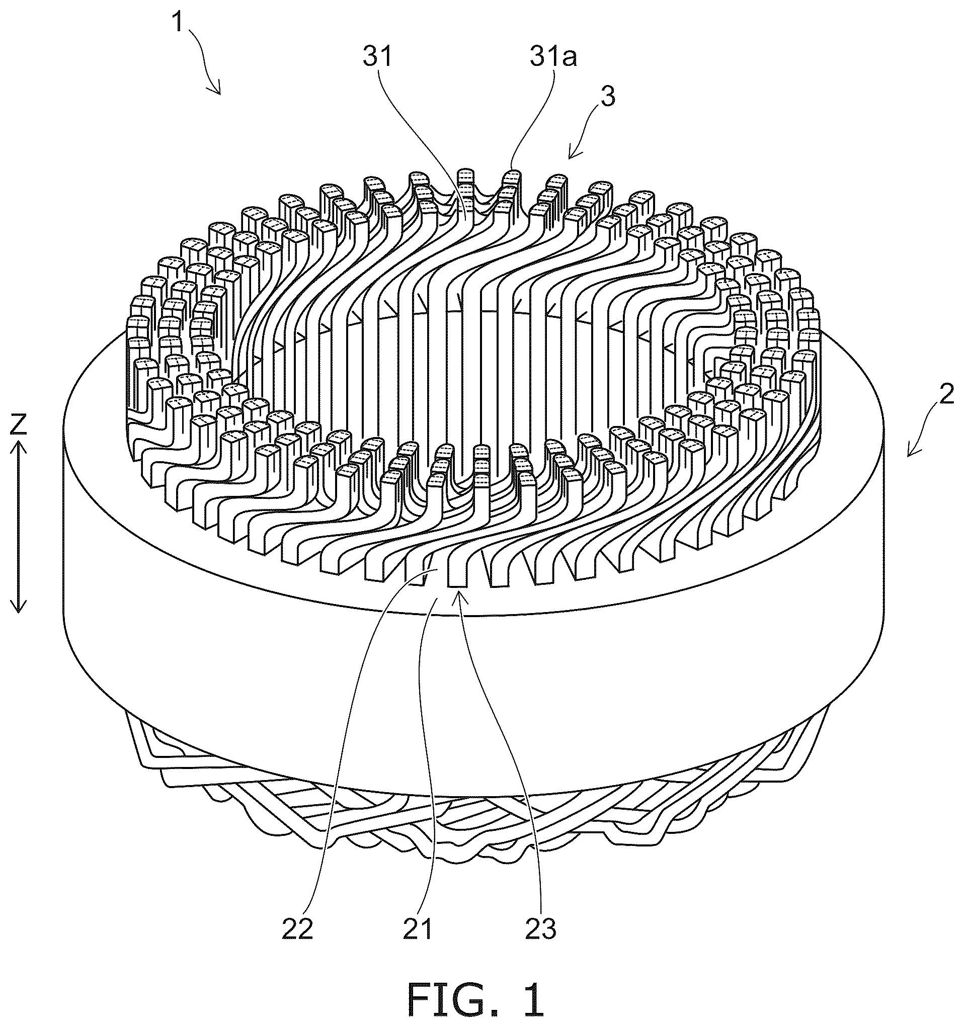 Patent US12508669 Figure 1 – Method for welding copper-including members, and method for manufacturing electrical rotating machine