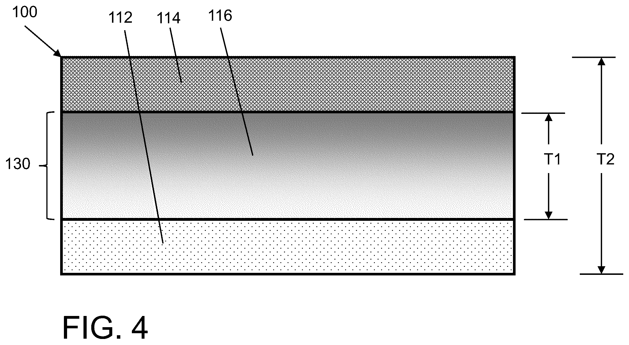 Patent US12508675 Figure 4 – Braze tape with central region with low and high melting temperature alloy material, and related method