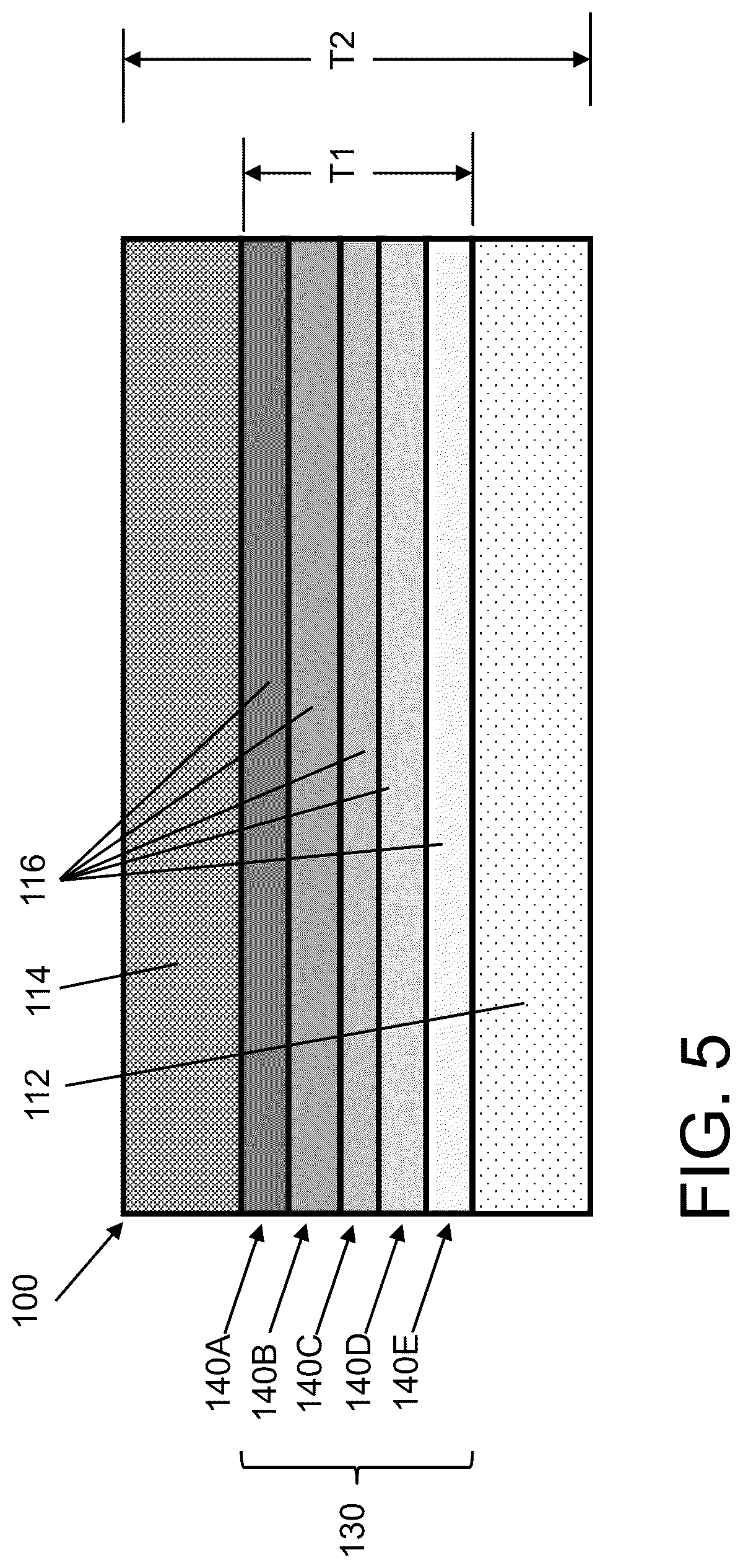 Patent US12508675 Figure 5 – Braze tape with central region with low and high melting temperature alloy material, and related method