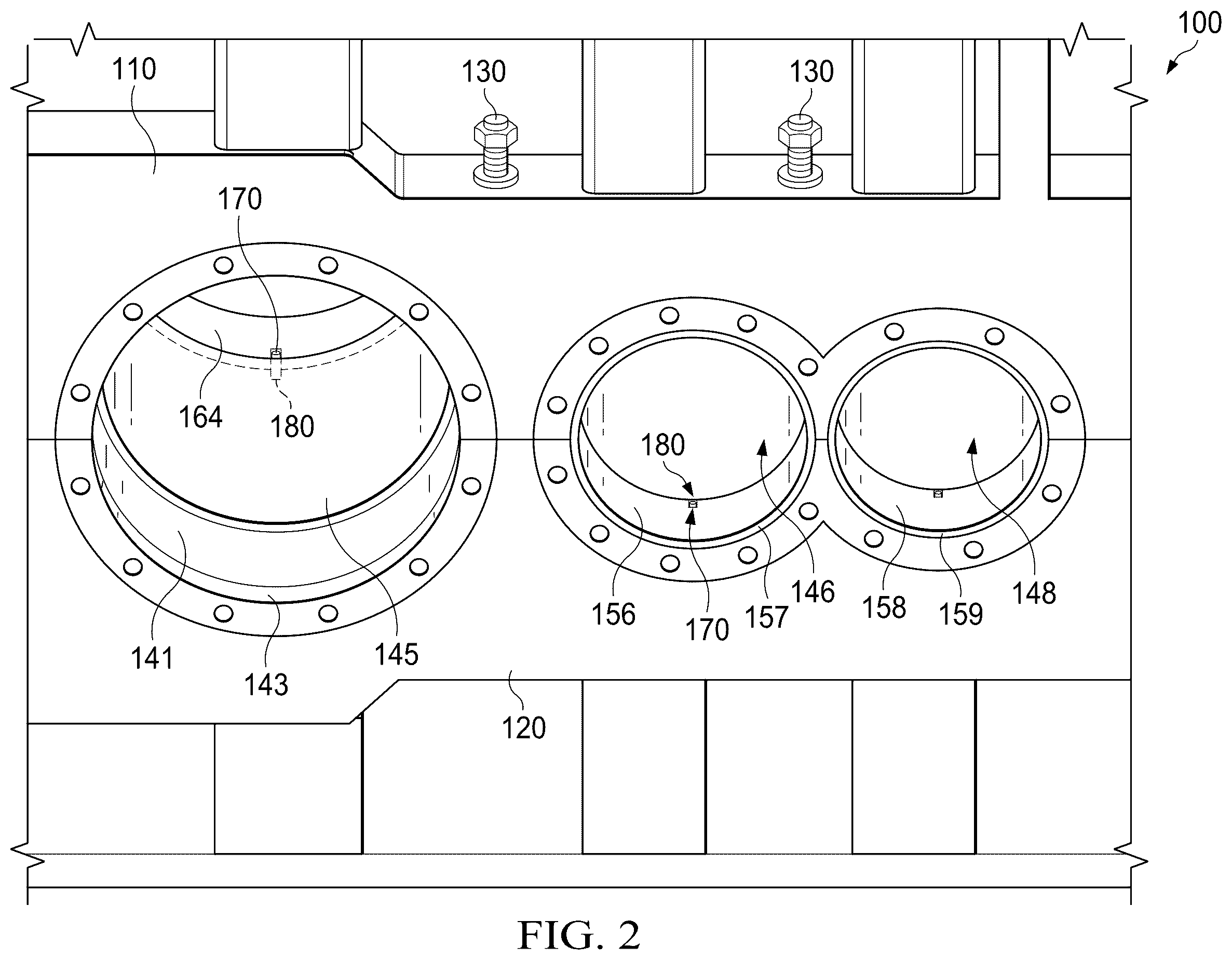 Patent US12508680 Figure 2 – Gearbox case with wear sleeve