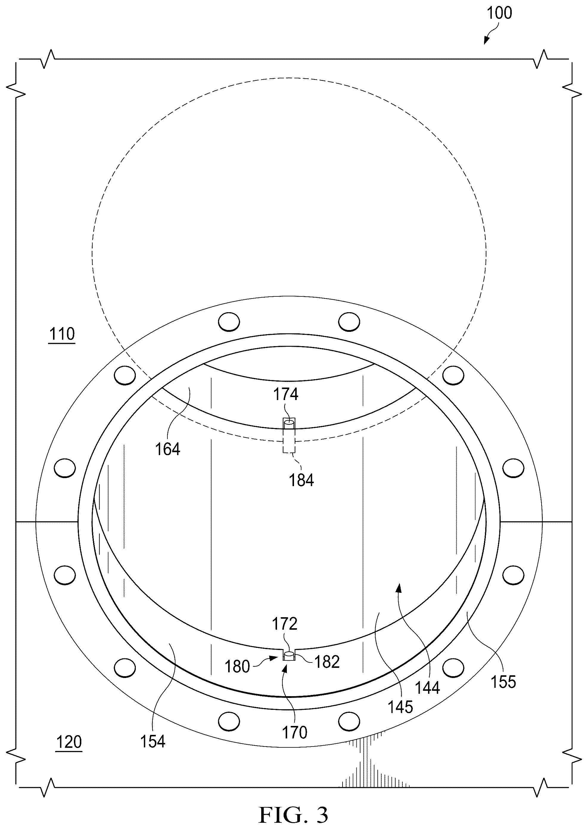 Patent US12508680 Figure 3 – Gearbox case with wear sleeve