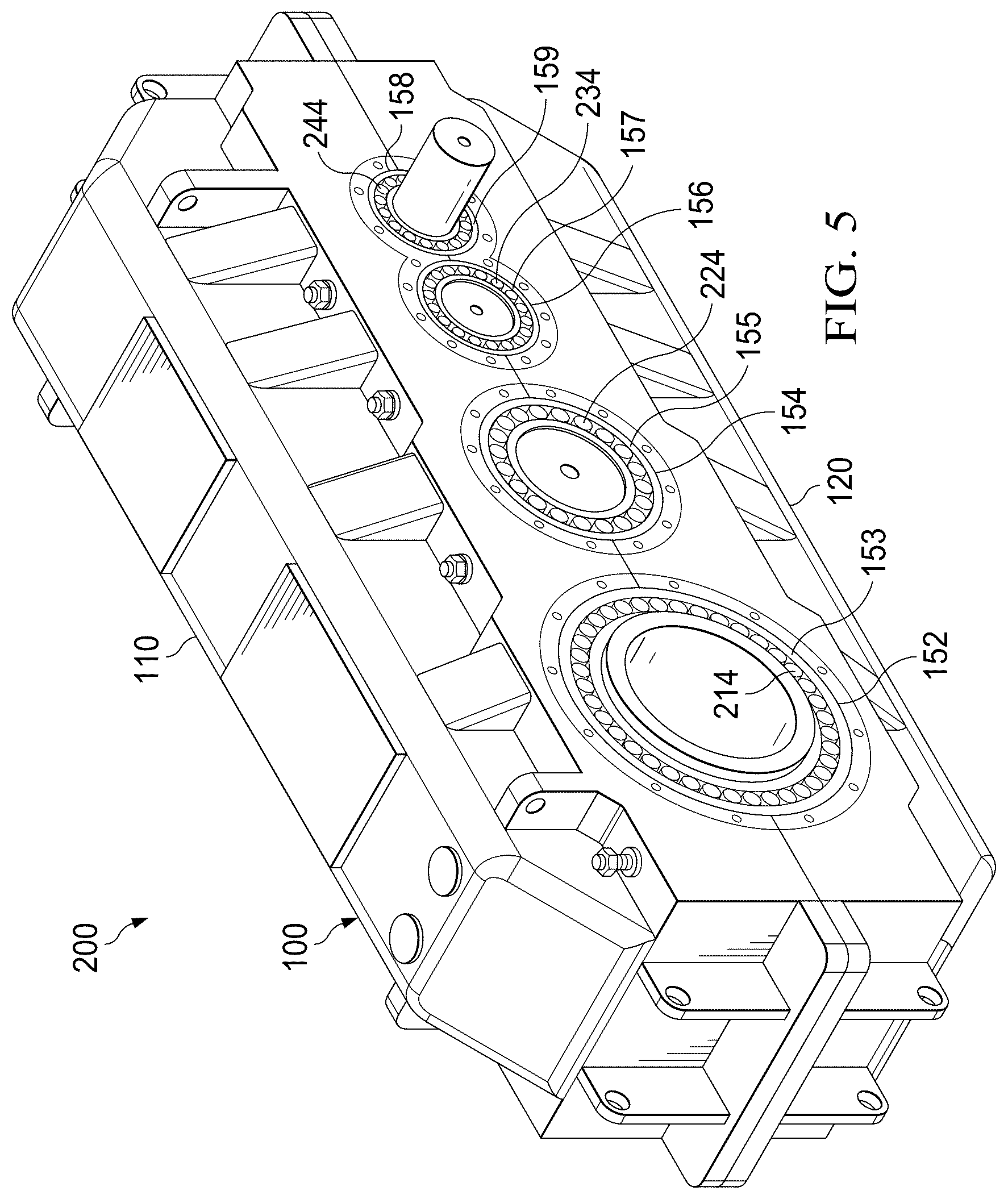 Patent US12508680 Figure 5 – Gearbox case with wear sleeve