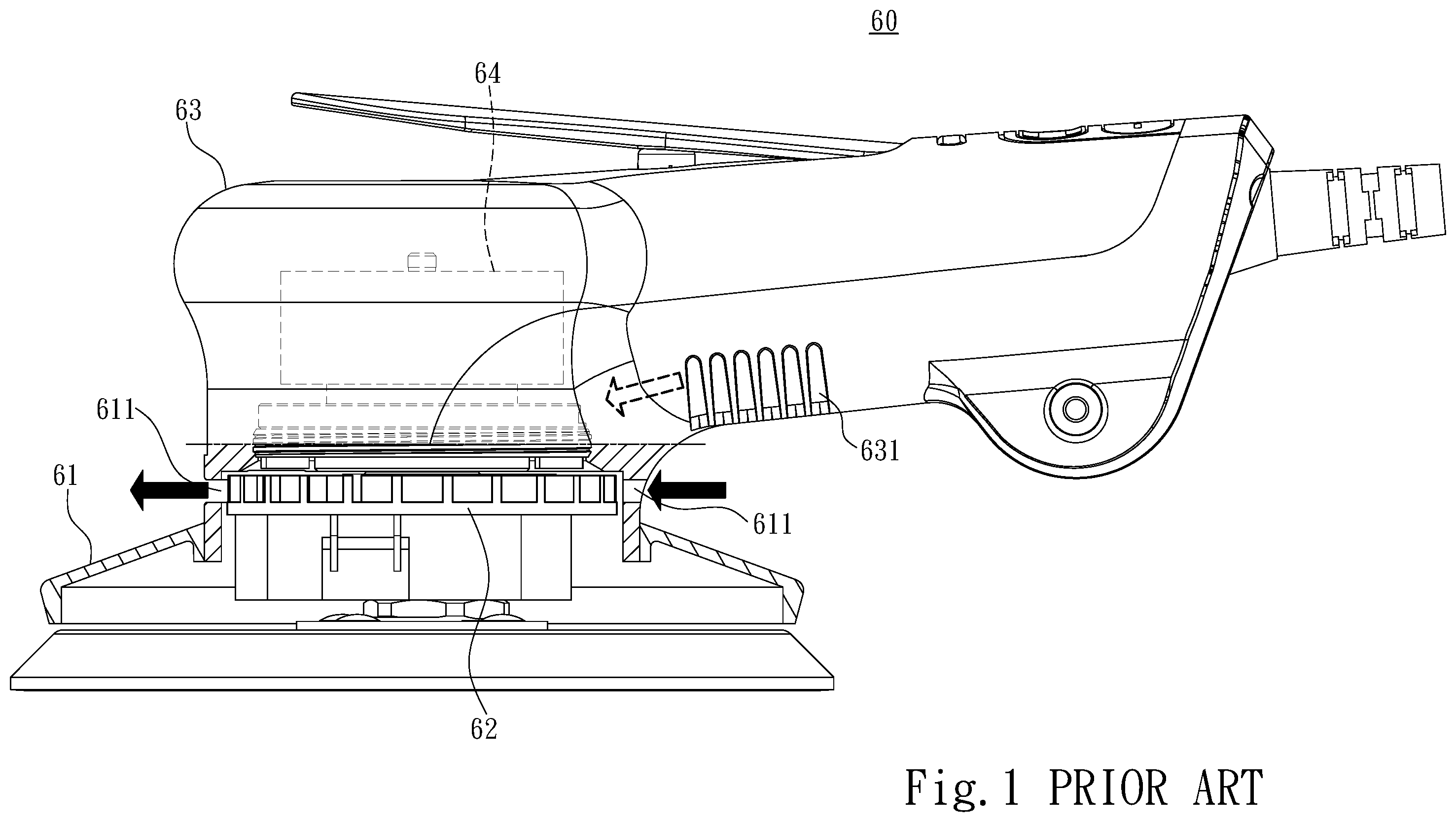 Patent US12508686 — Electric tool grinding machine — Figure 1