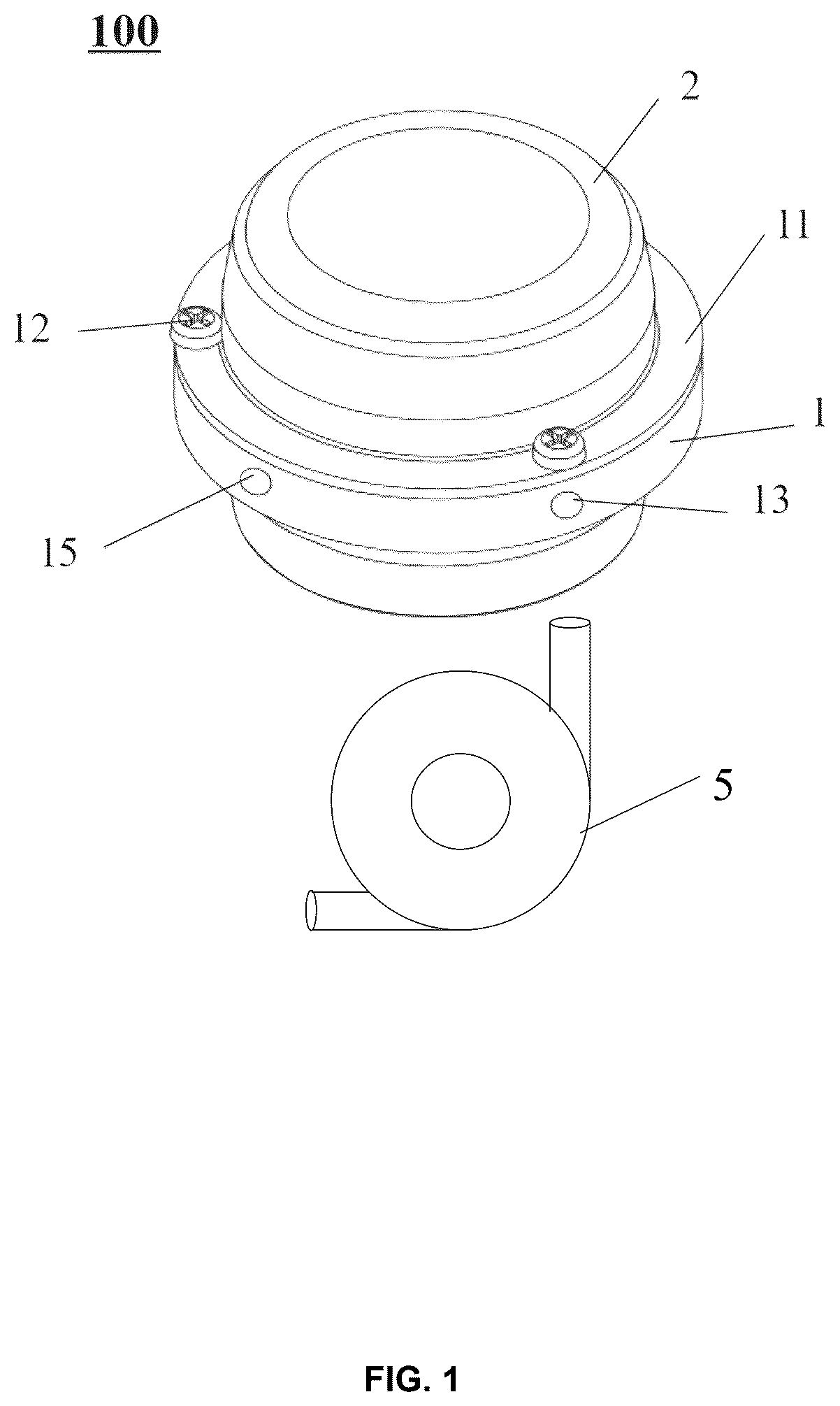 Patent US12508690 Figure 1 – External clip-on fixture