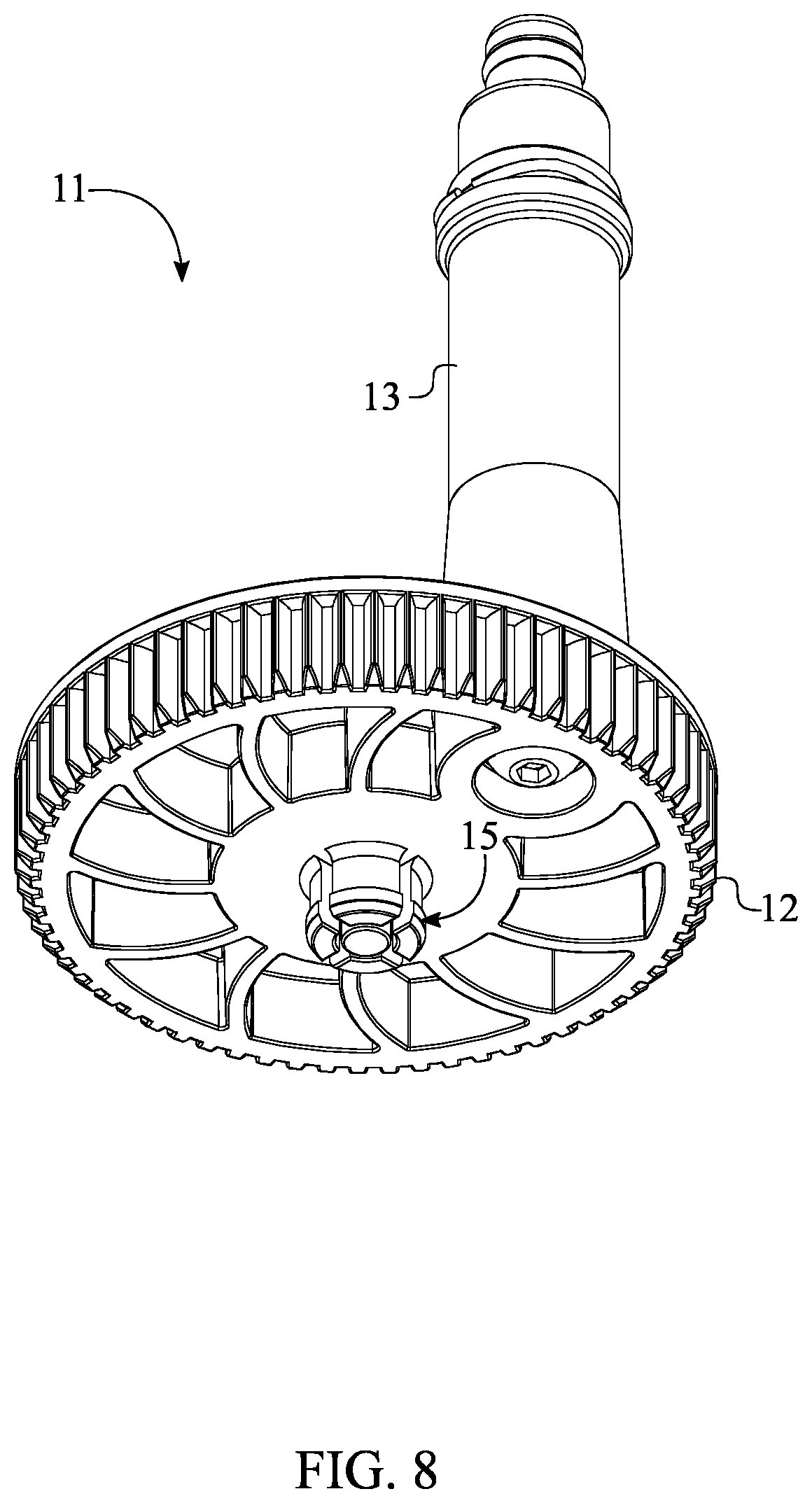 Patent US12508691 Figure 8 – Self-releasing clamping tool