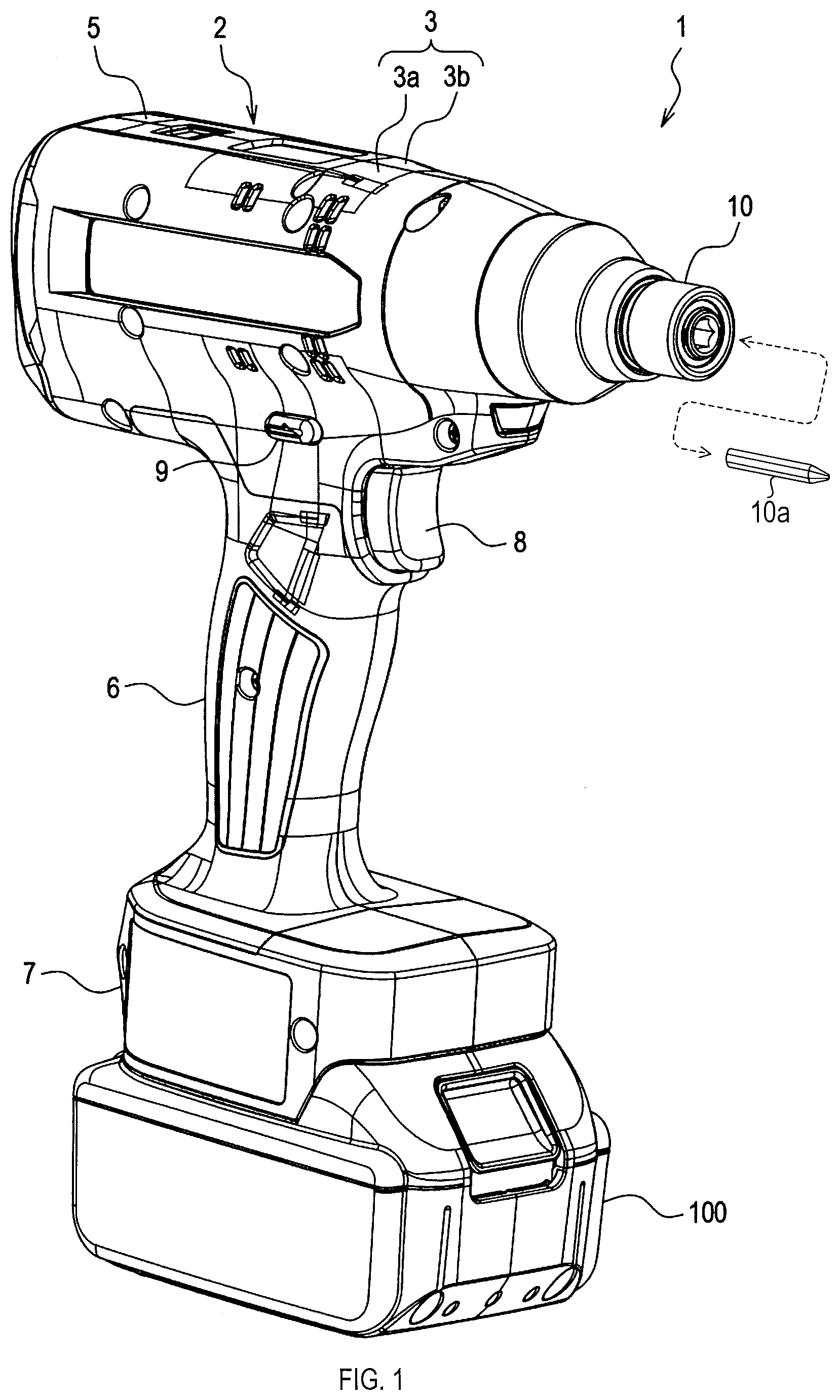 Patent US12508693 Figure 1 – Technique for controlling motor in electric power tool