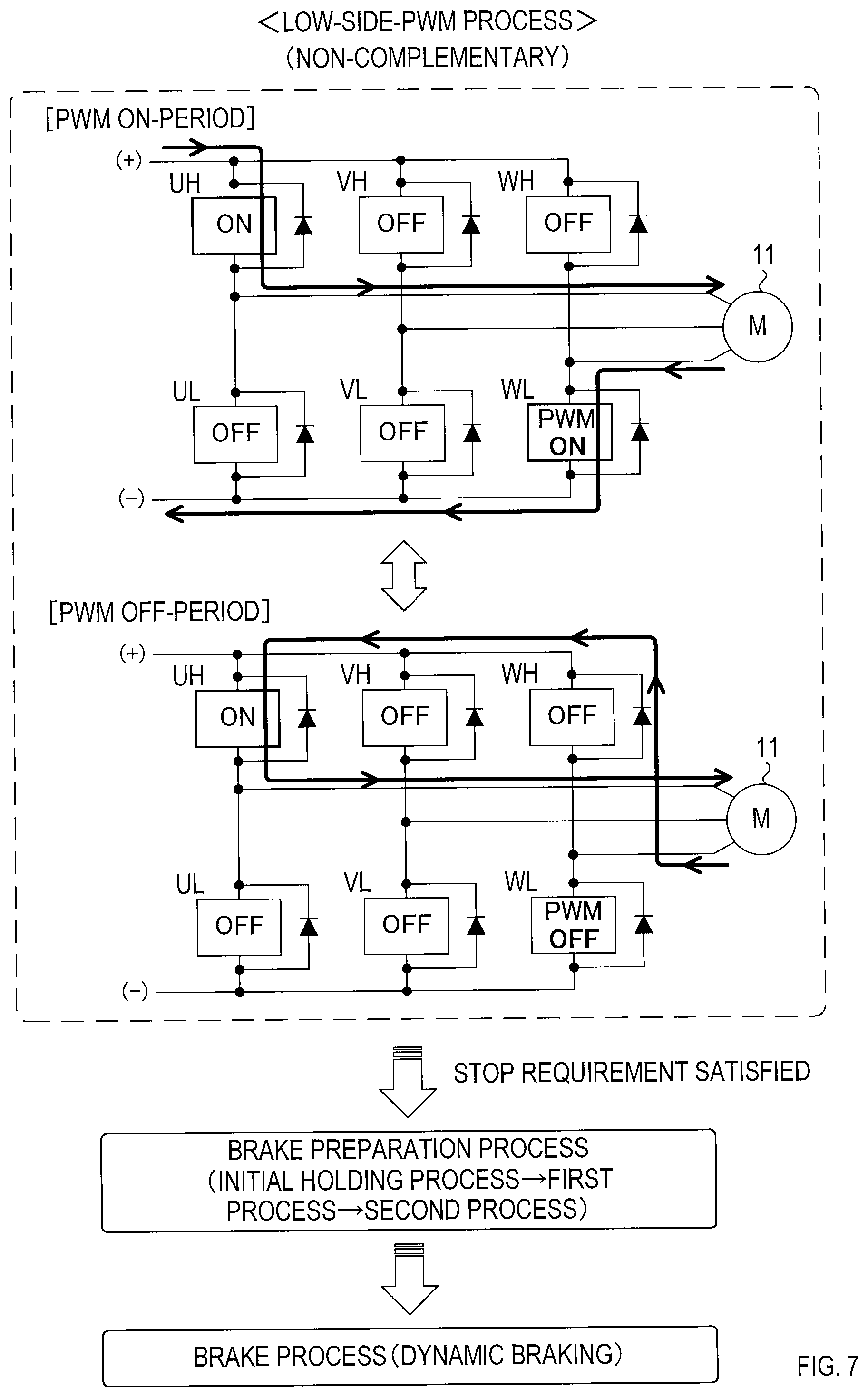 Patent US12508693 Figure 7 – Technique for controlling motor in electric power tool