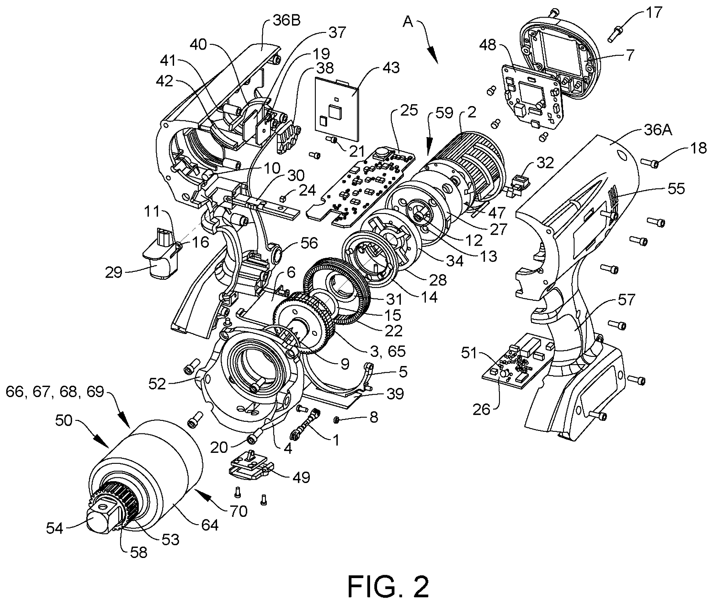 Patent US12508695 Figure 2 – Apparatus for tightening threaded fasteners