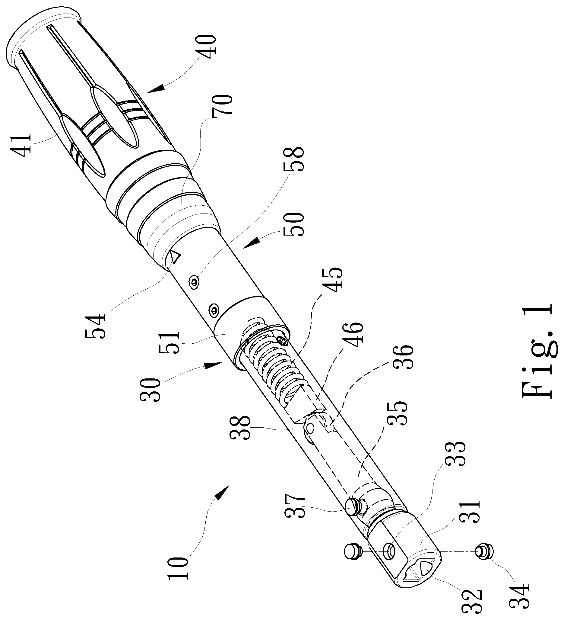 Patent US12508698 Figure 1 – Torque tool using colors for identification