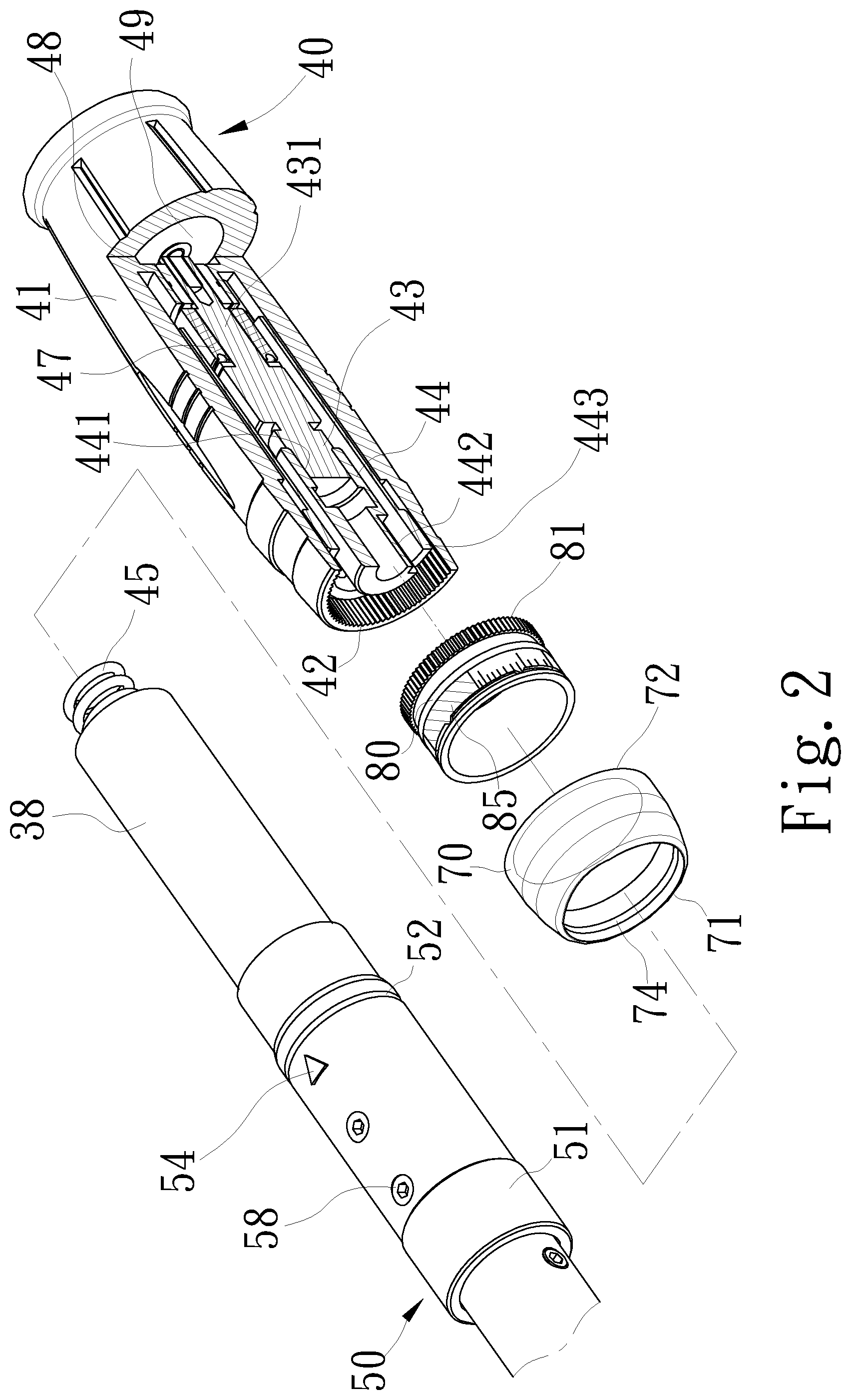 Patent US12508698 Figure 2 – Torque tool using colors for identification