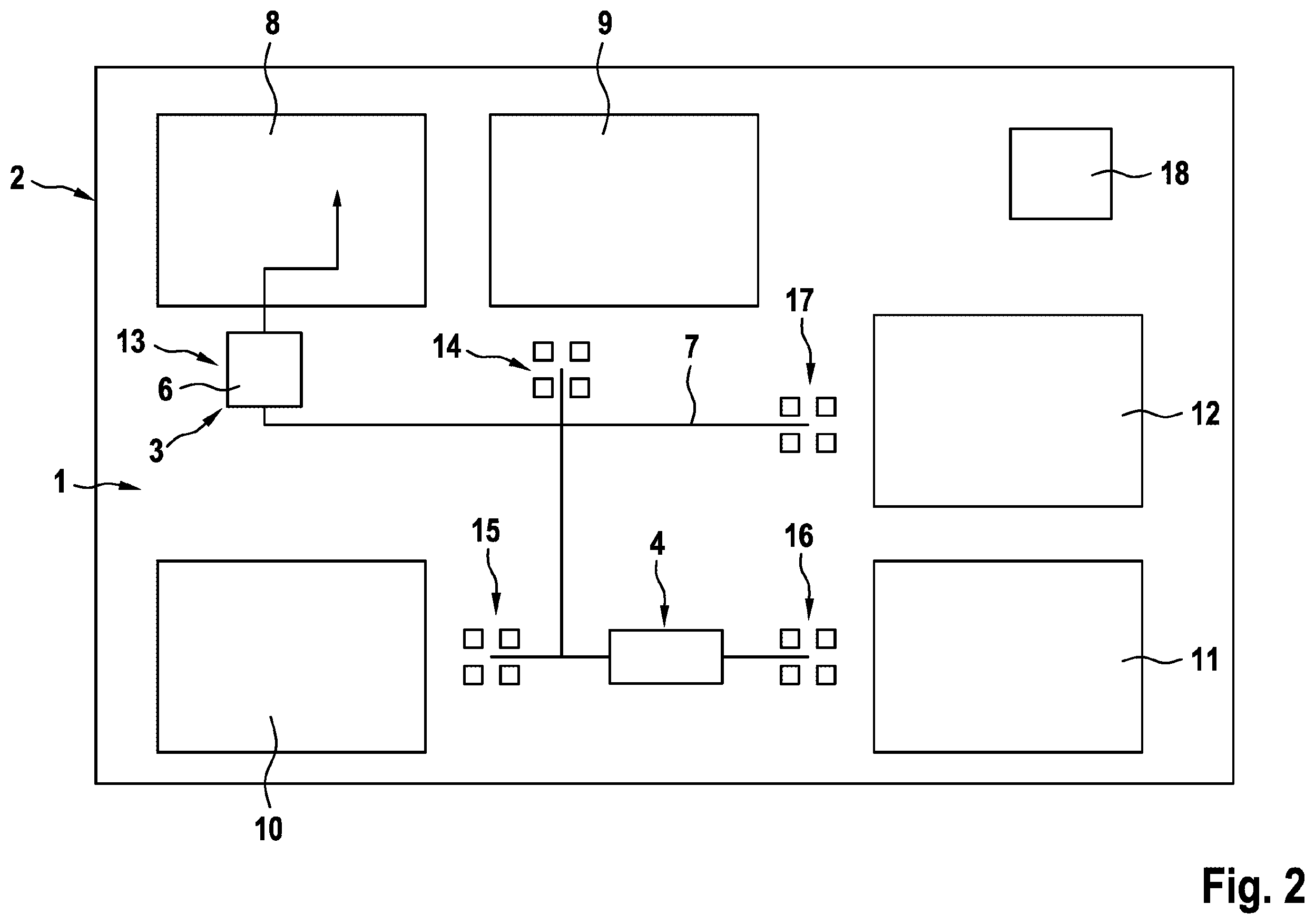Patent US12508703 Figure 2 – Handling device for a manufacturing environment