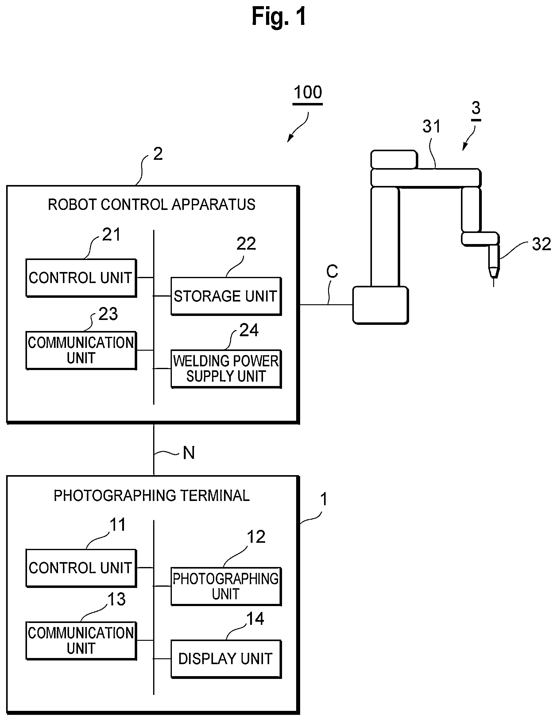 Patent US12508704 Figure 1 – Marker detection apparatus and robot teaching system