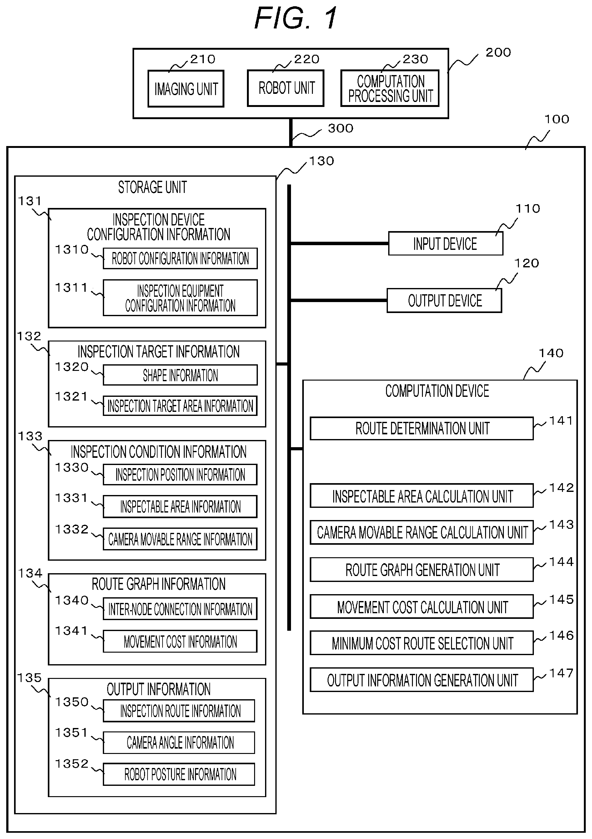 Patent US12508705 Figure 1 – Inspection route generation device and inspection route generation method