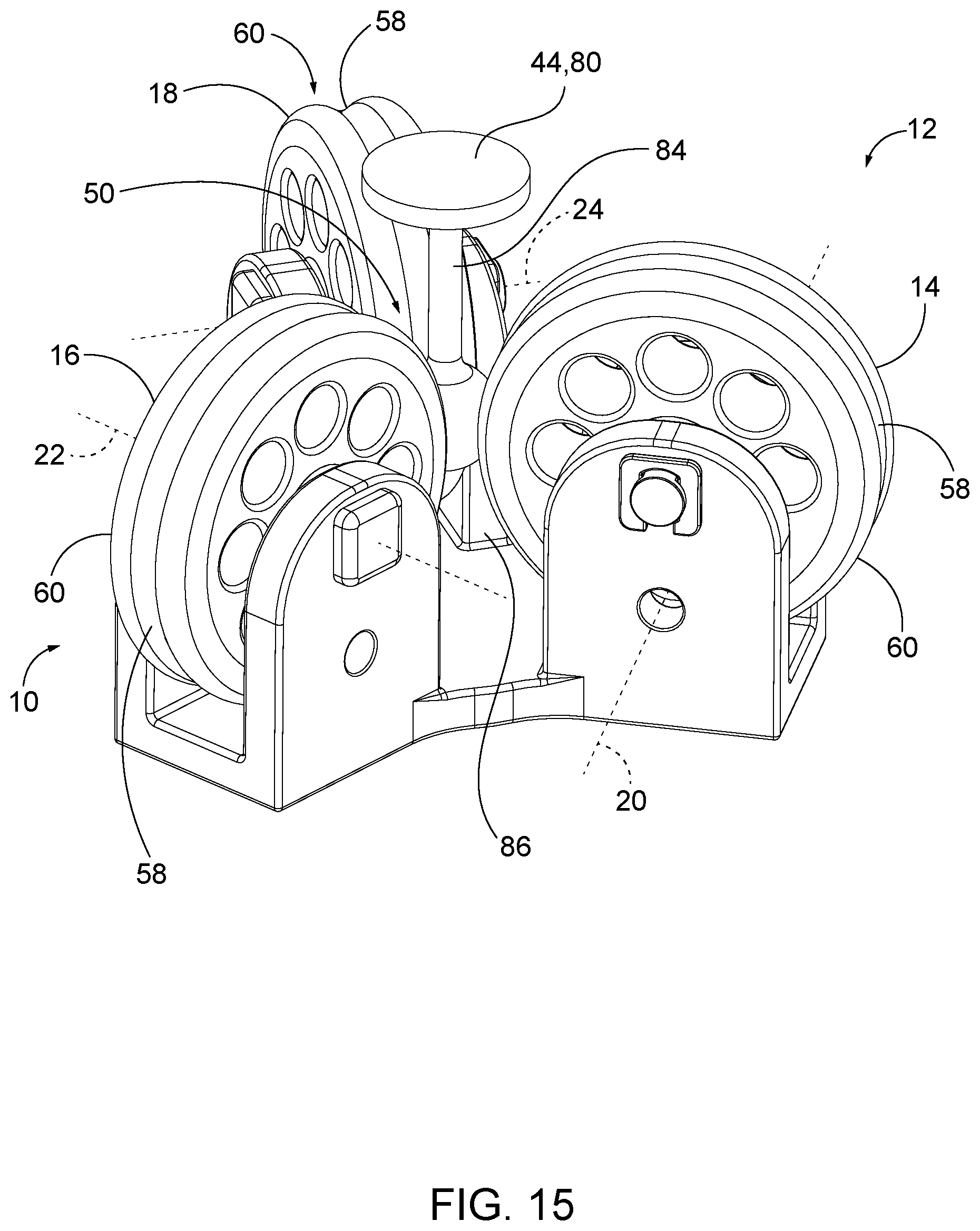 Patent US12508707 Figure 7 – Control devices for end effectors with multi-axis roller wheels, systems including the same, and related methods