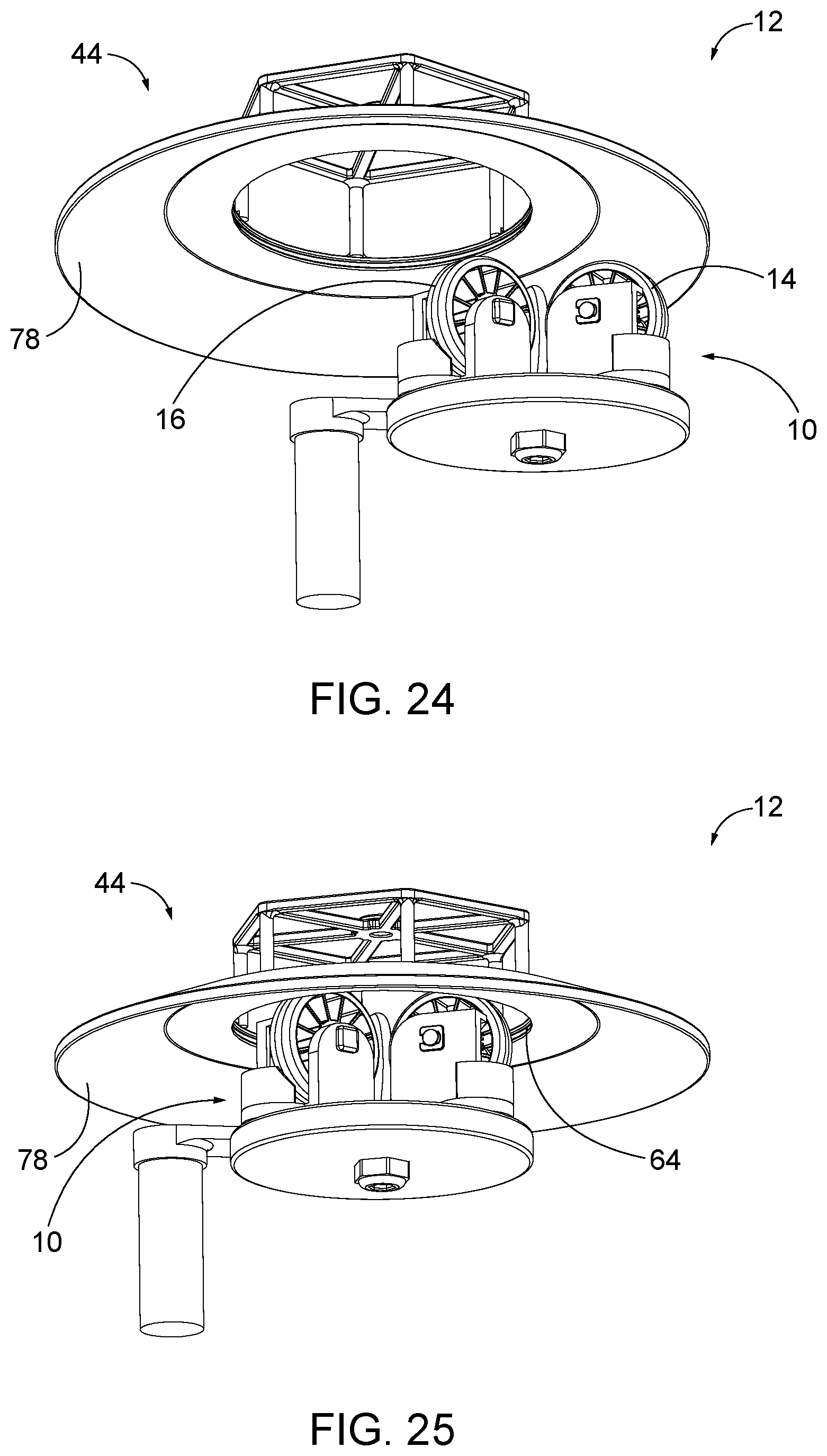 Patent US12508707 Figure 14 – Control devices for end effectors with multi-axis roller wheels, systems including the same, and related methods