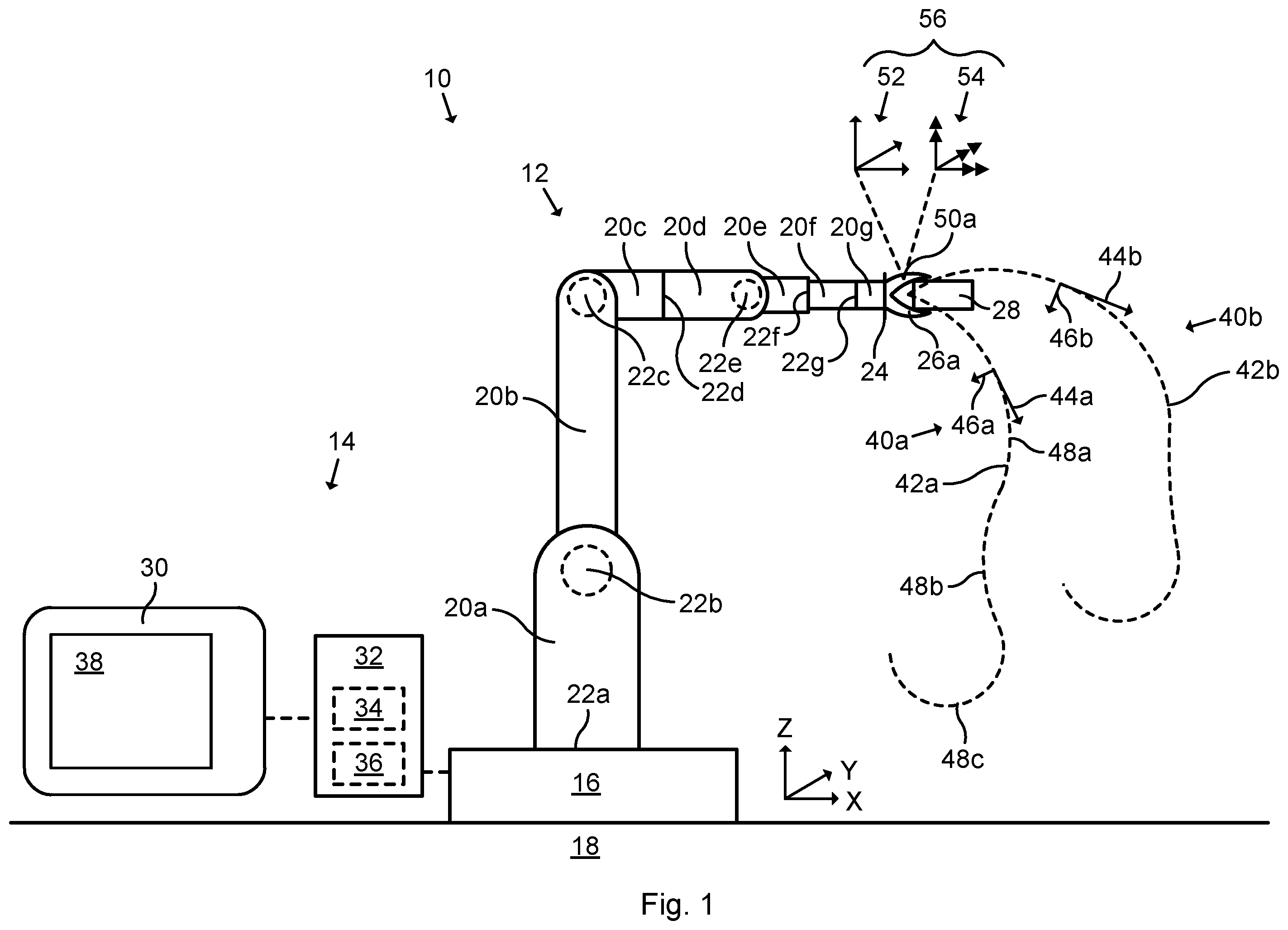 Patent US12508708 Figure 1 – Method of handling manipulator, control system and industrial robot