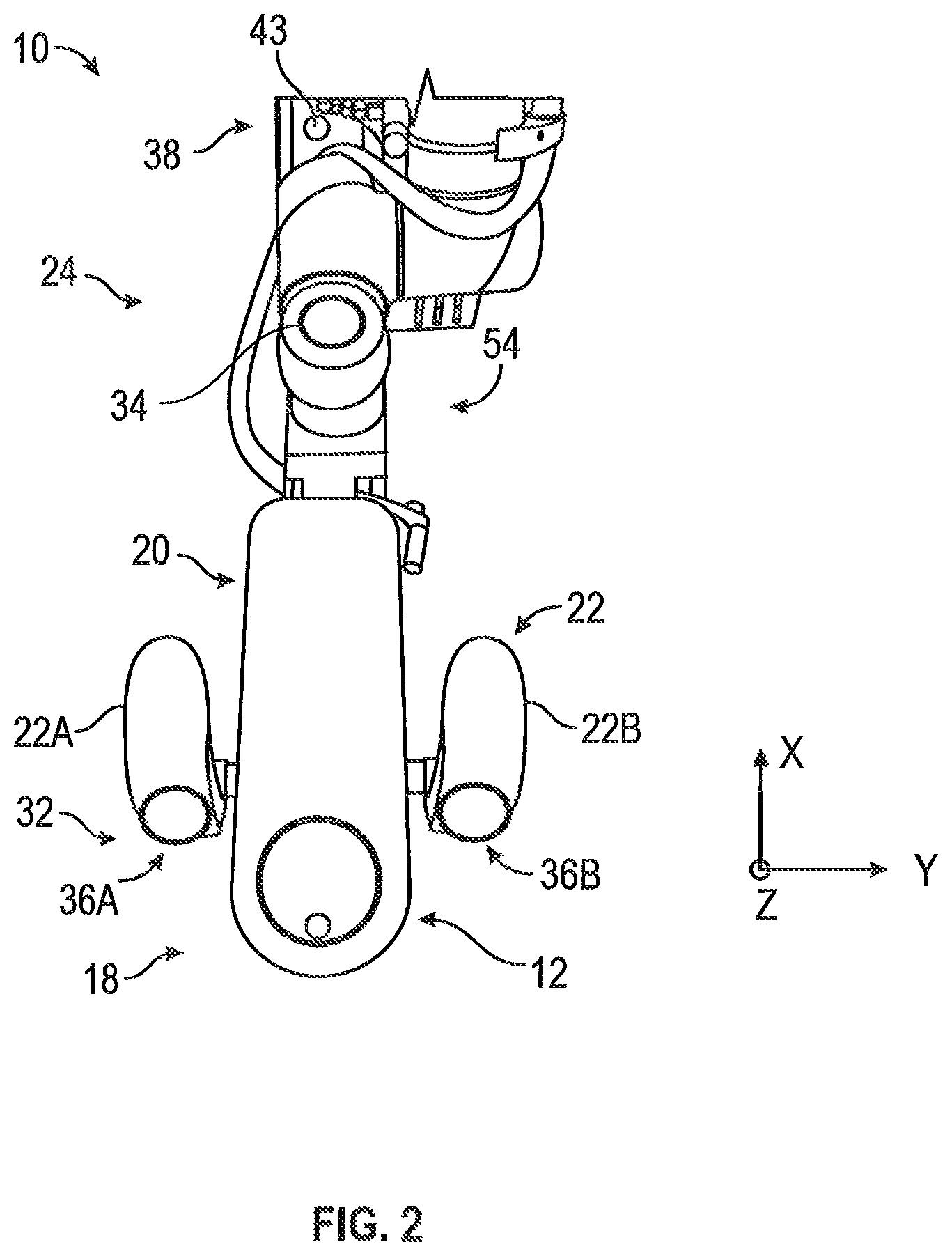 Patent US12508712 Figure 2 – Contact management mode for robotic imaging system using multiple sensors