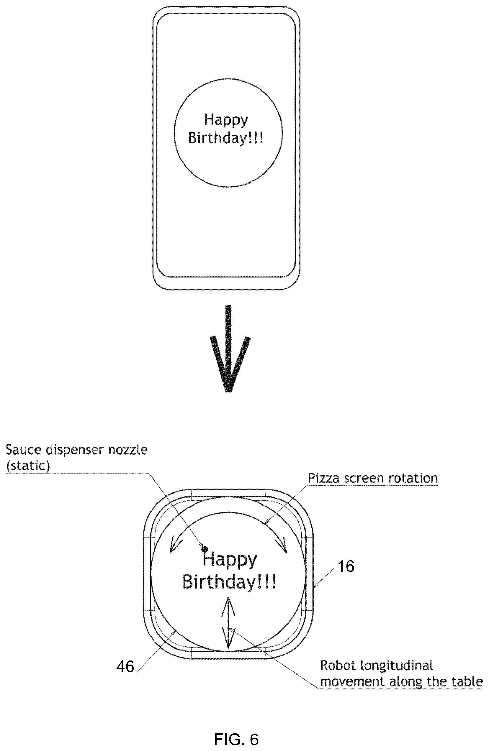 Patent US12508717 Figure 5 – Flexible automatic food processing and client orders execution machine