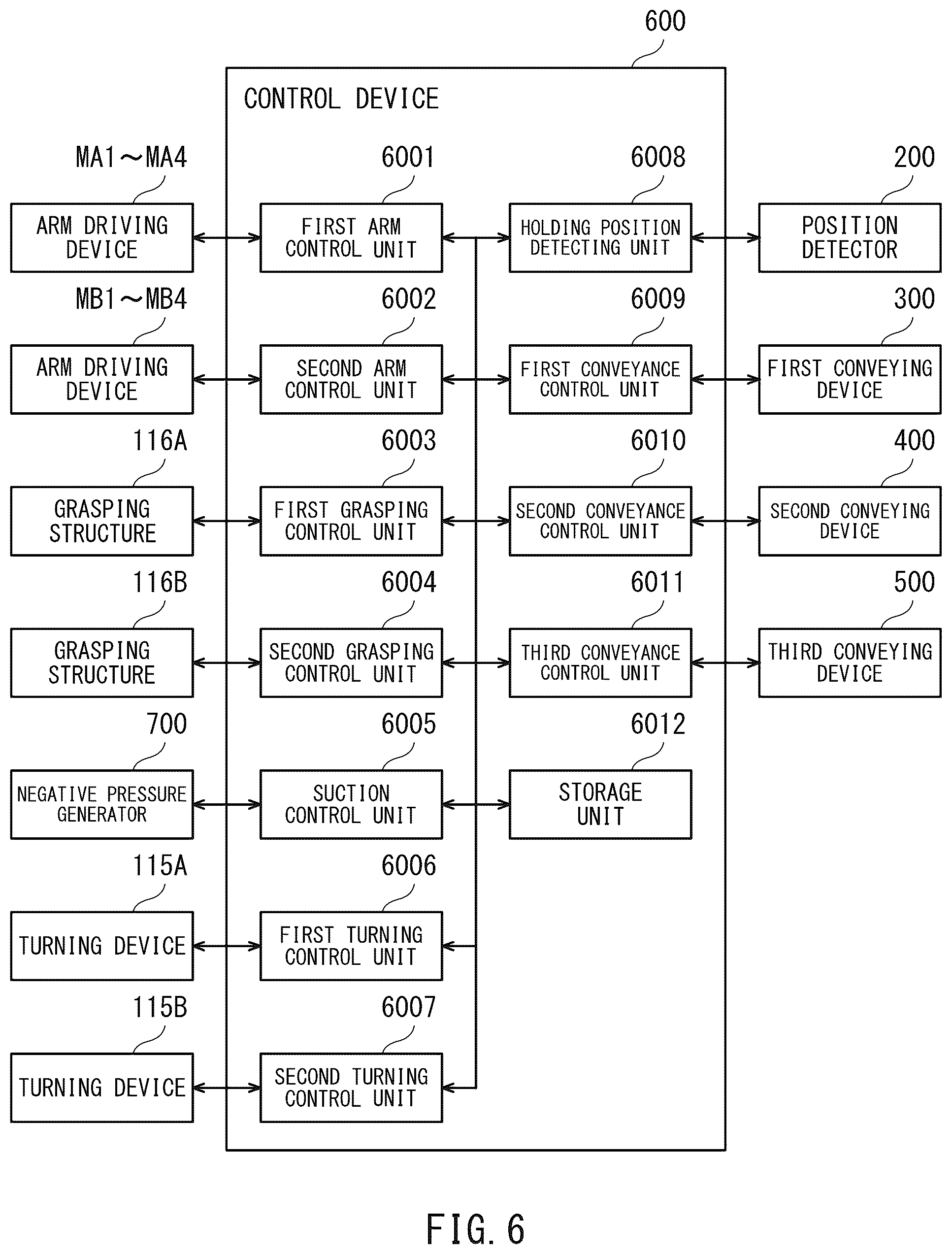 Patent US12508722 Figure 5 – Holding device, control method, control device, and robot system