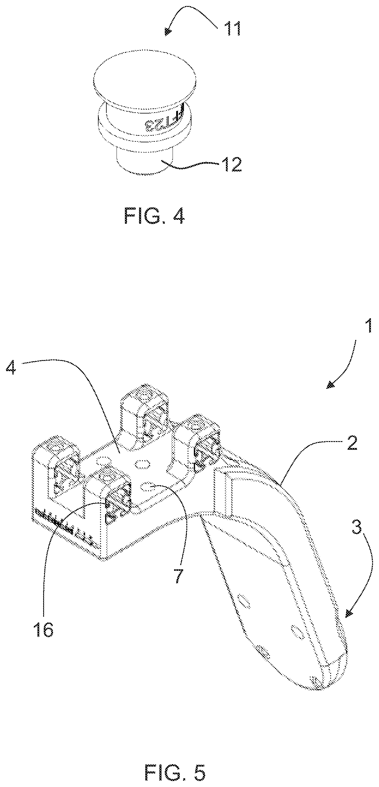 Patent US12508723 Figure 4 – Gripper head and modular gripper head