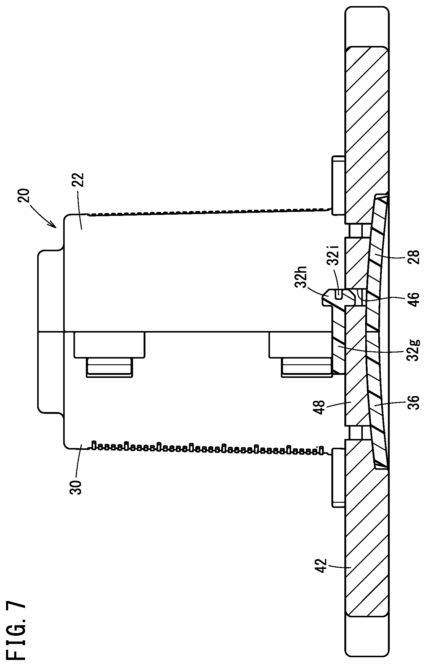 Patent US12508724 Figure 7 – Vacuum pad swing prevention mechanism