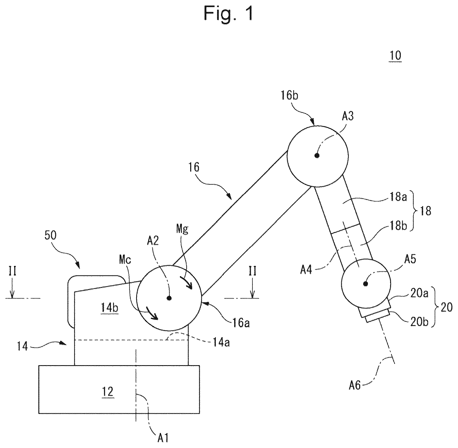 Patent US12508725 — Balancer unit for balancing rotary element of machine, and machine — Figure 1