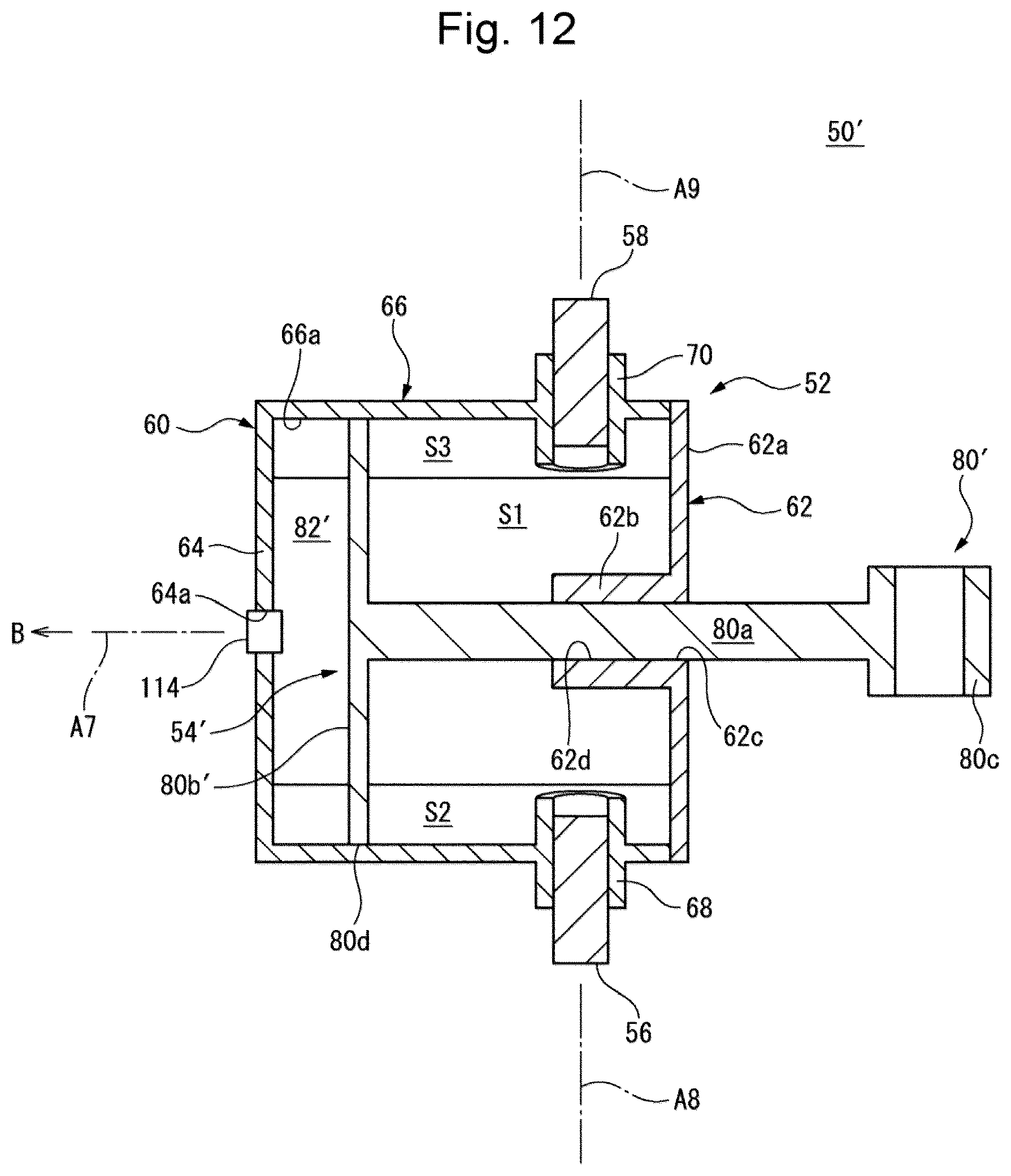 Patent US12508725 Figure 12 – Balancer unit for balancing rotary element of machine, and machine