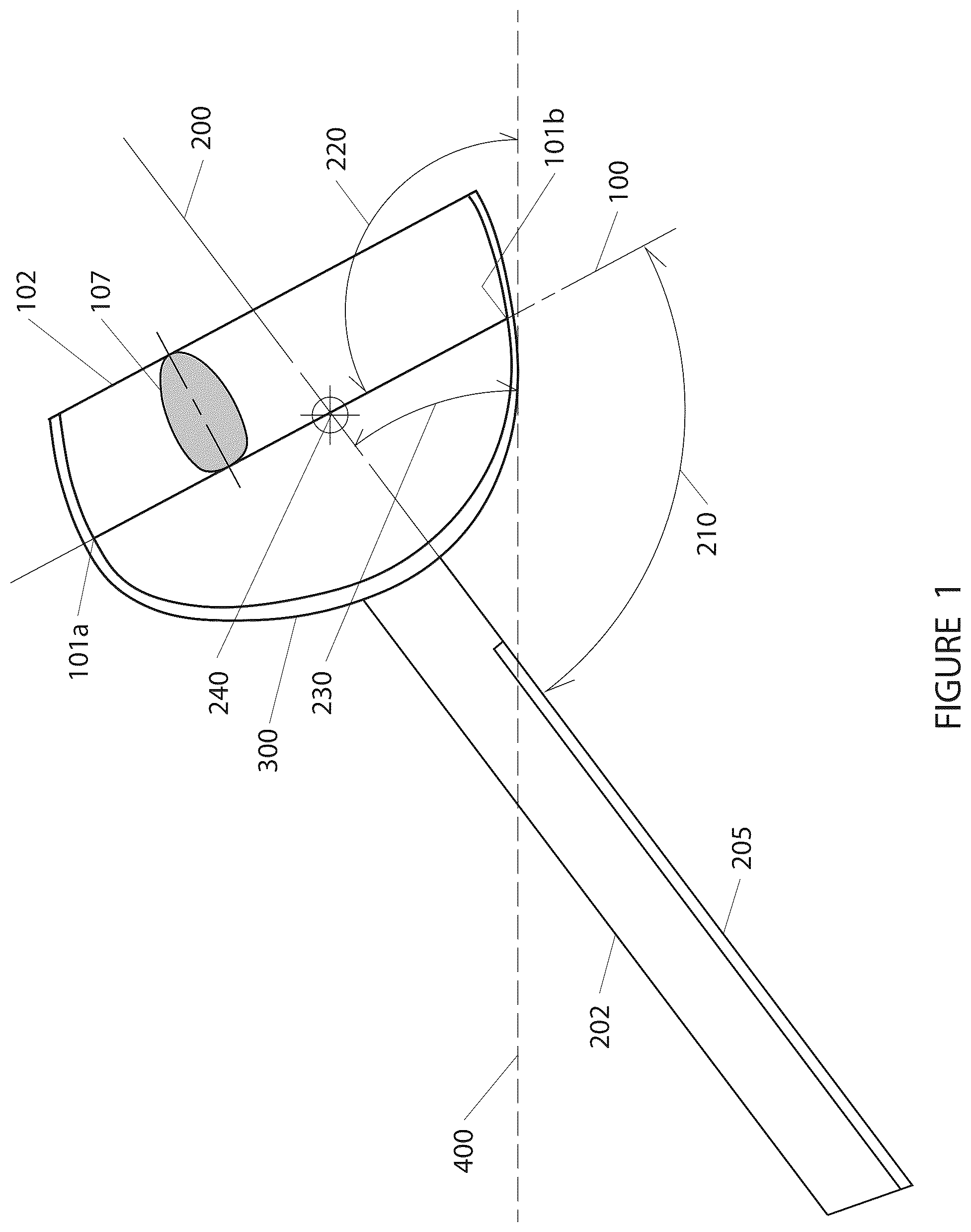 Patent US12508728 Figure 1 – Knife and cutting guide for cutting fibrous or thick sheet materials