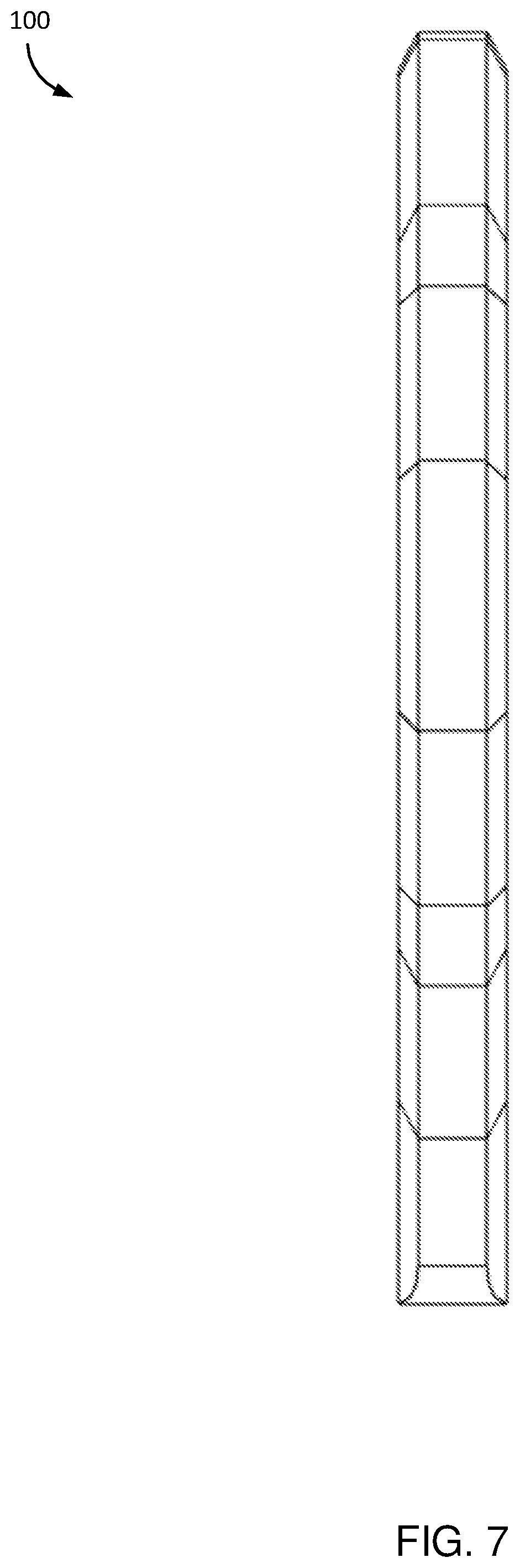 Patent US12508729 Figure 7 – Hunting knife with serrated blade