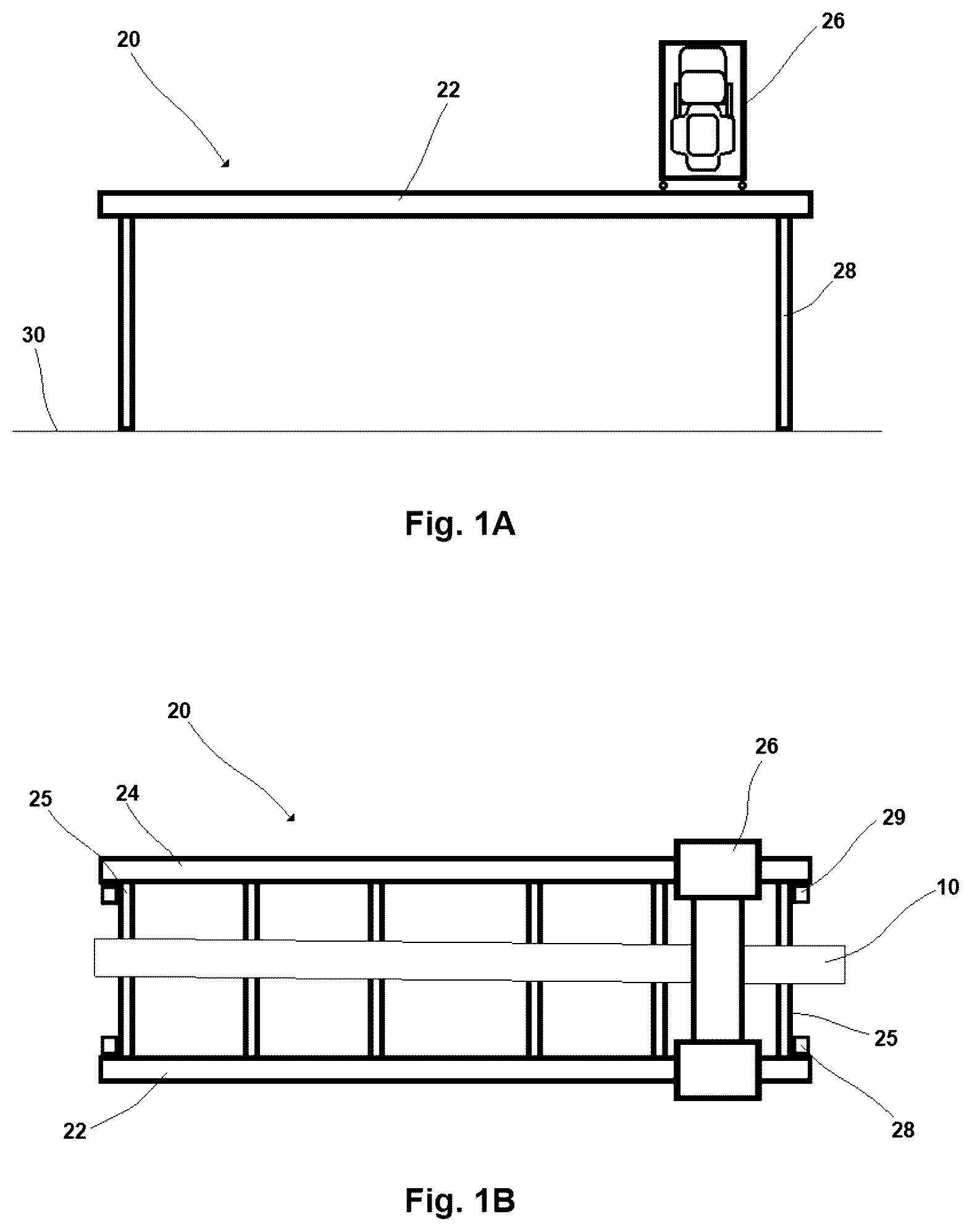Patent US12508733 Figure 1 – Retaining device for securing wood to a saw mill
